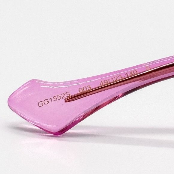 Gucci NEW GUCCI GG1552S 003 PINK BUTTERFLY WOMEN SUNGLASSES GUCCI Size ONE SIZE - 9 Thumbnail