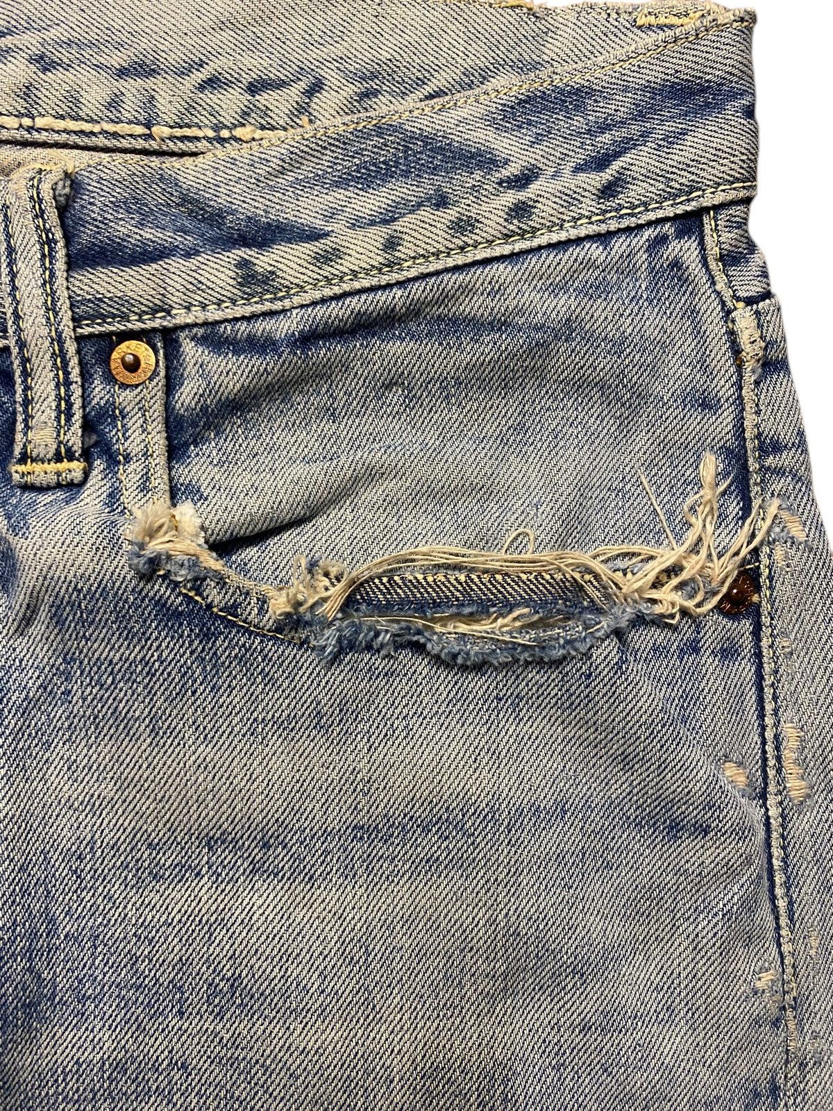 Visvim Vintage Blue Blue Japan HR Market Selvedge Distressed Jeans Size US 30 / EU 46 - 9 Thumbnail