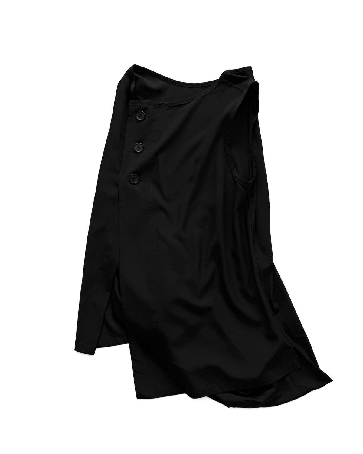 Y's Y’s Yohji Yamamoto Asymmetric Button Vest shirt Size M / US 6-8 / IT 42-44 - 2 Thumbnail