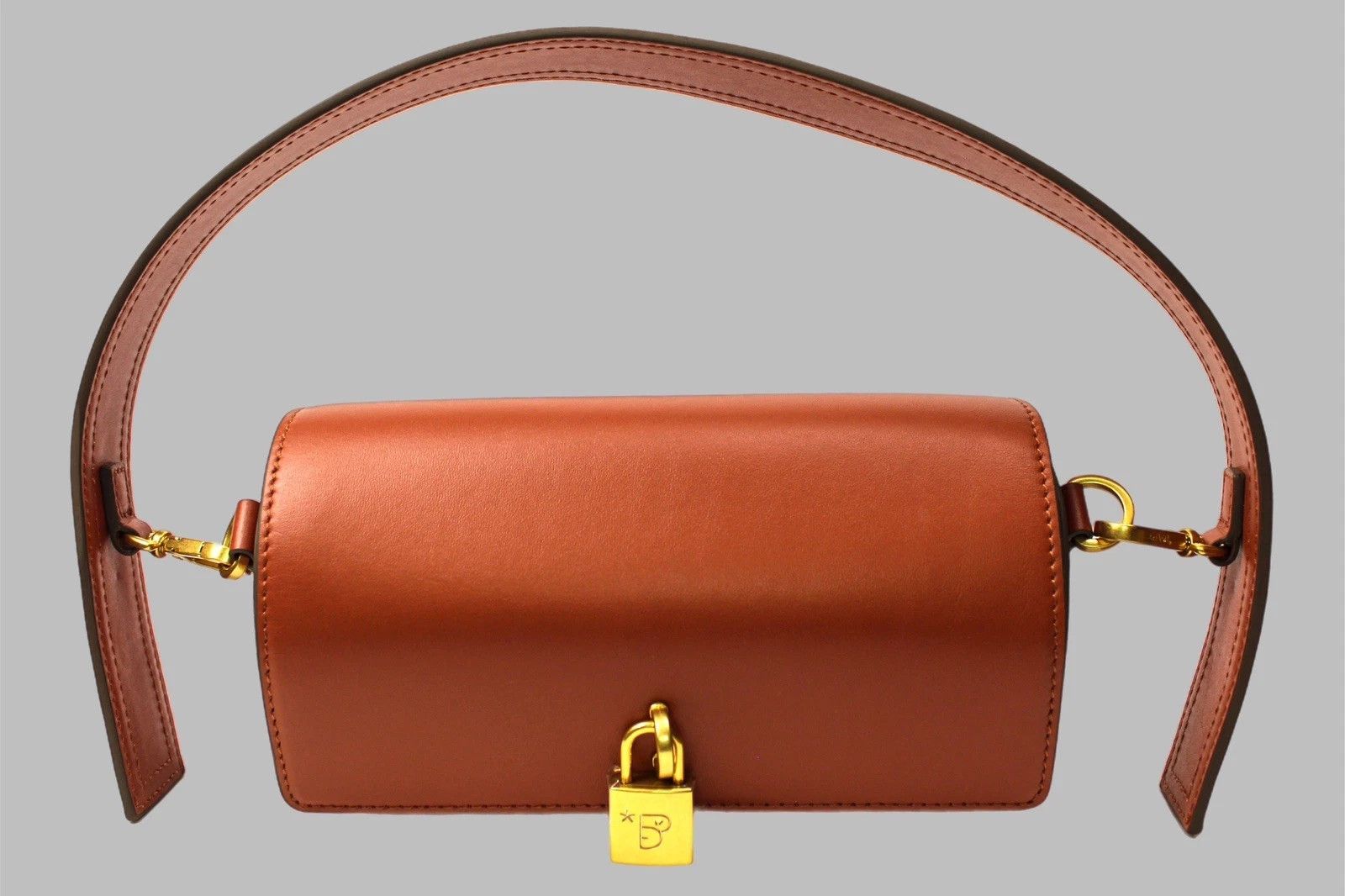 Bape BAPY by A Bathing Ape Padlock Mini Leather Bag — Brown Size ONE SIZE - 1 Thumbnail