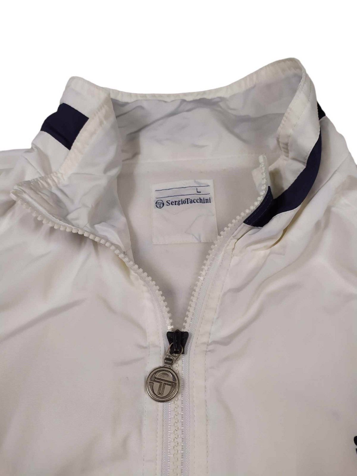 Sergio Tacchini VINTAGE 🔥 Sergio Tacchini Nylon Big Logo Spell Out Jacket Size US L / EU 52-54 / 3 - 4 Thumbnail