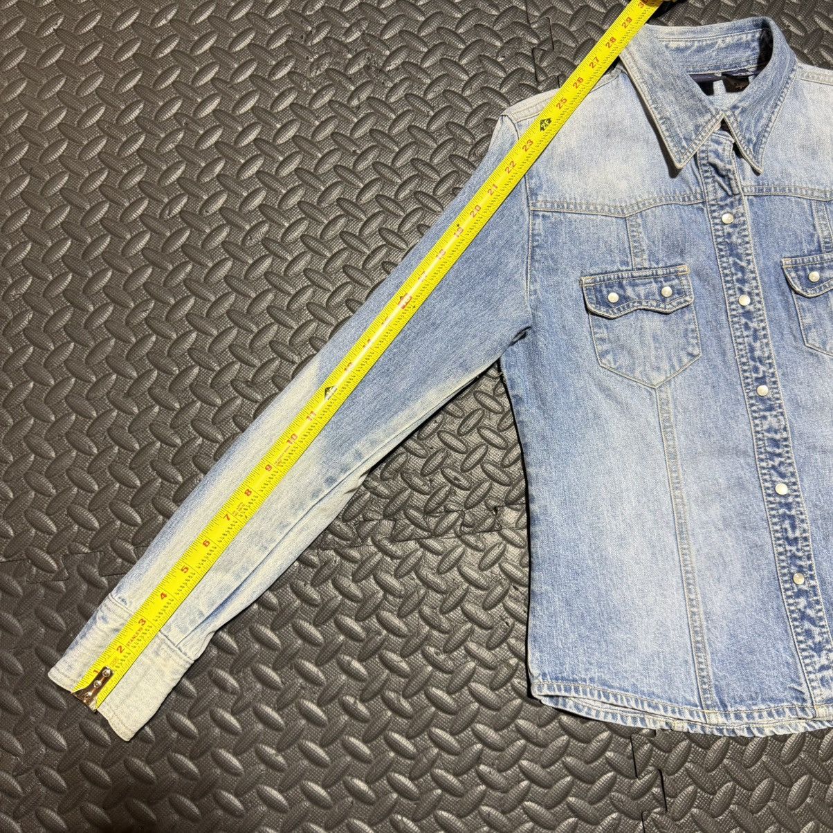 Gap GAP Pearl Snap Denim Button Down Shirt Western Ombre XS Size XS / US 0-2 / IT 36-38 - 9 Thumbnail