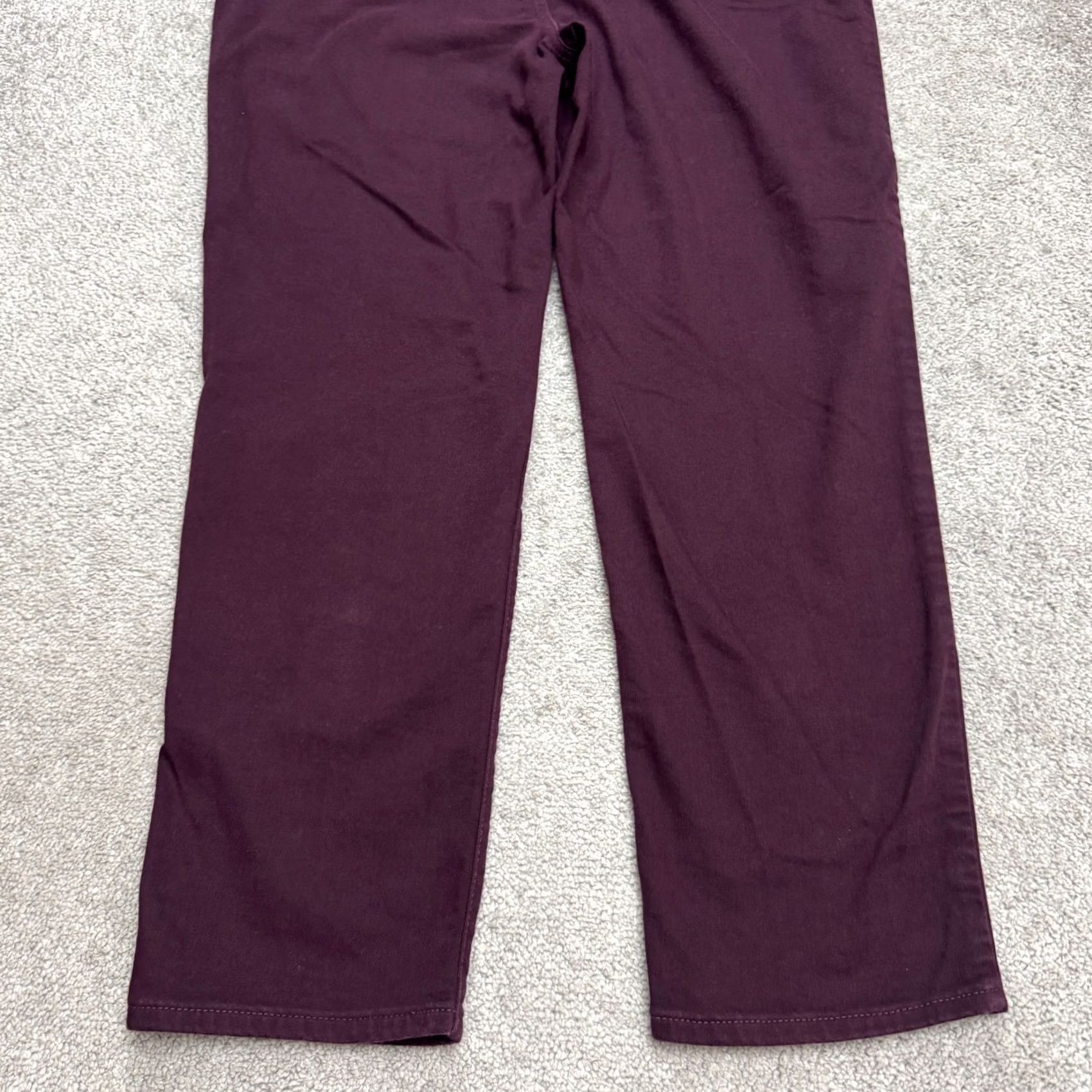 Vintage Chico's So Slimming Girlfriend Slim Leg Ankle Jeans Women 14R Red Size 36" / US 14 / IT 50 - 3 Thumbnail