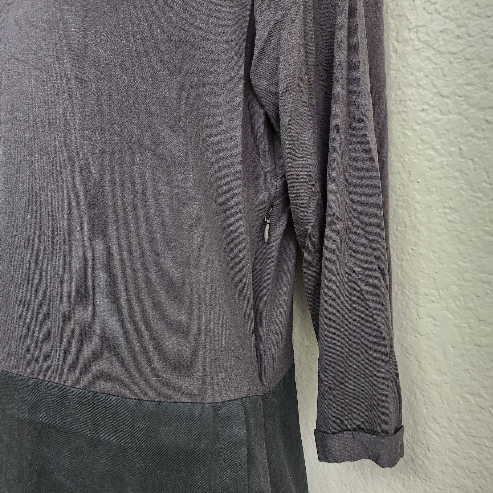 Other Ellison Charcoal Gray V Neck A Line Dress Large Lightweight Size L / US 10 / IT 46 - 3 Thumbnail