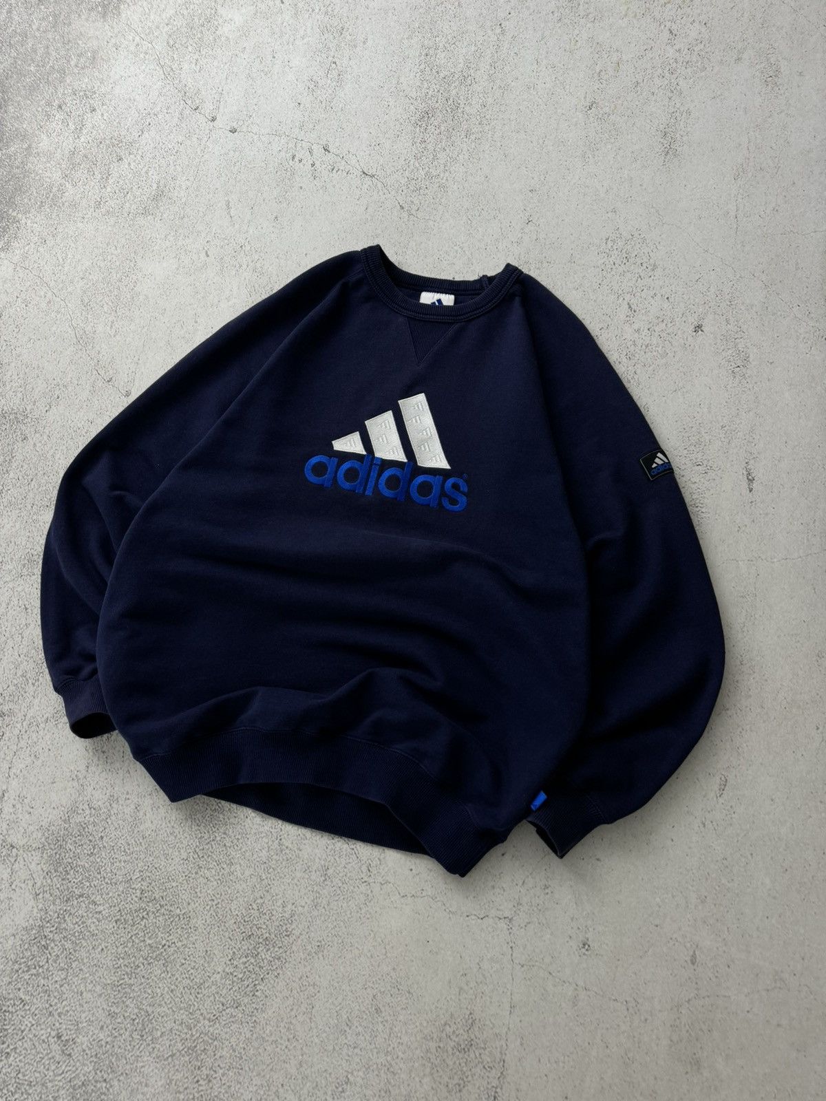 Adidas × Japanese Brand × Vintage Adidas Equipment Logo Faded Vintage Sweatshirt Size US M / EU 48-50 / 2 - 3 Thumbnail