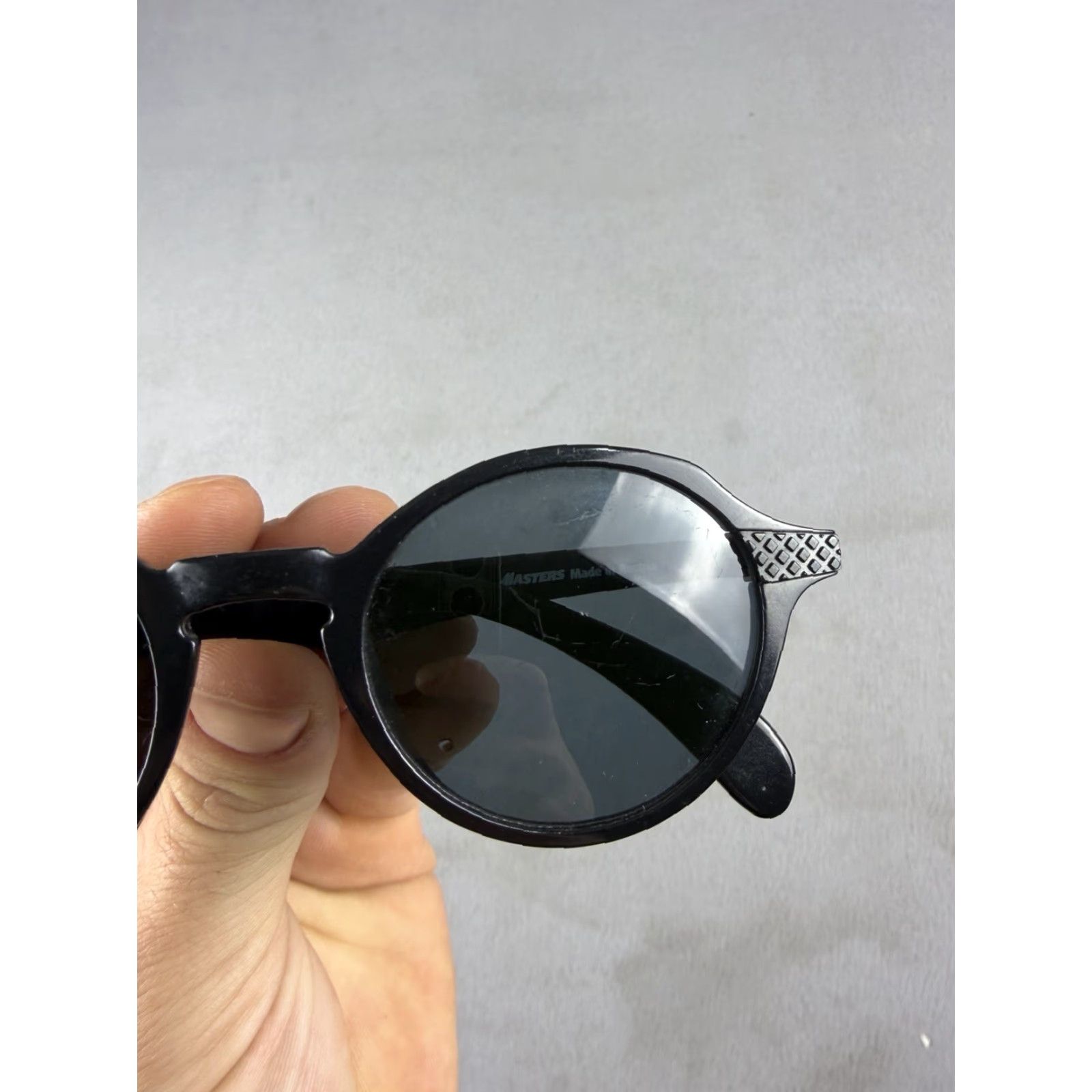 Adidas VINTAGE Adidas Sunglasses by Masters A226 Austria Black UV400 Unisex Adults 90s Sports Black Lens Size ONE SIZE - 3 Thumbnail