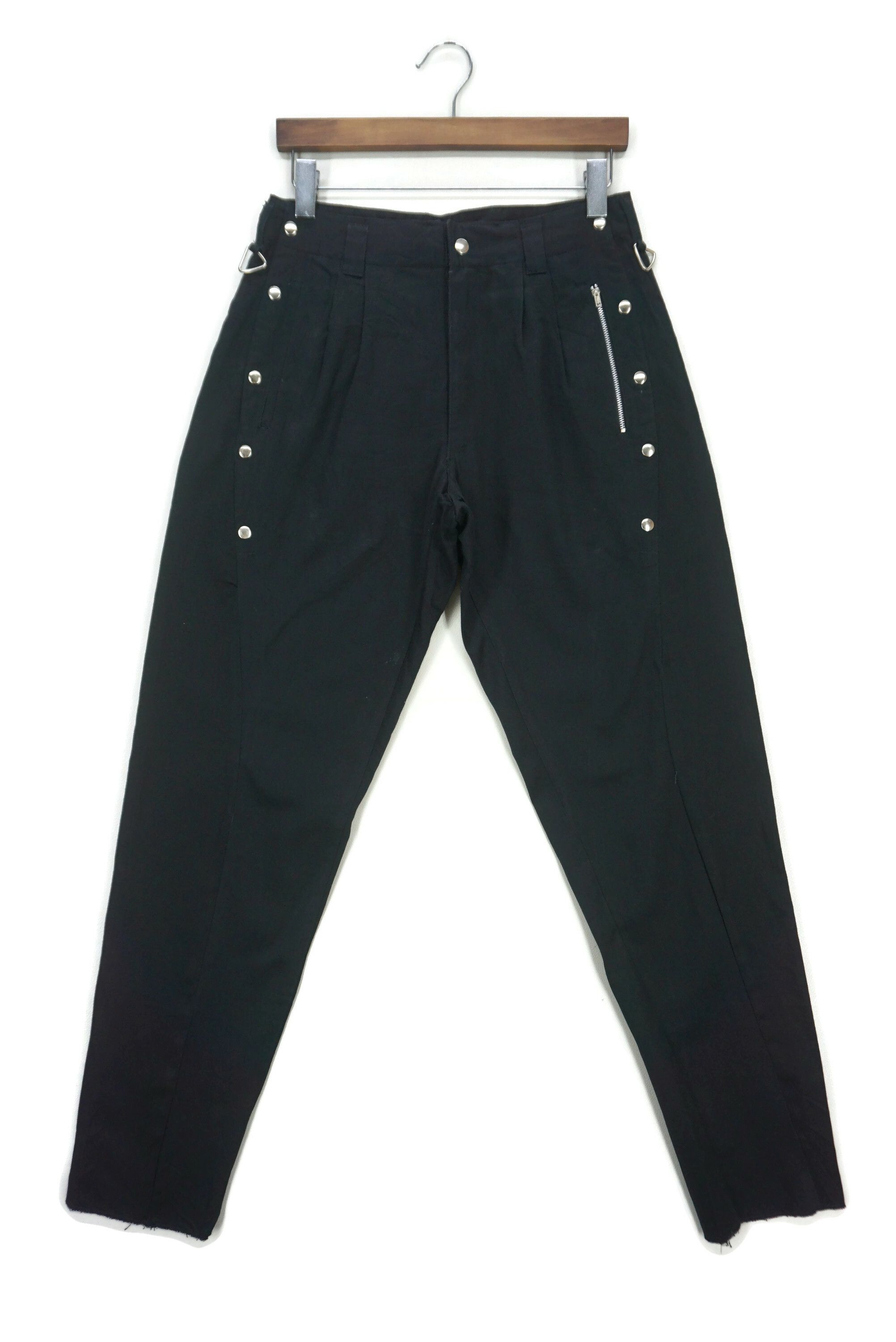 Japanese Brand Neo Blood Tokyo Pants W29xL32 Studded Bondage Diagonal Leg Size US 29 - 1 Thumbnail