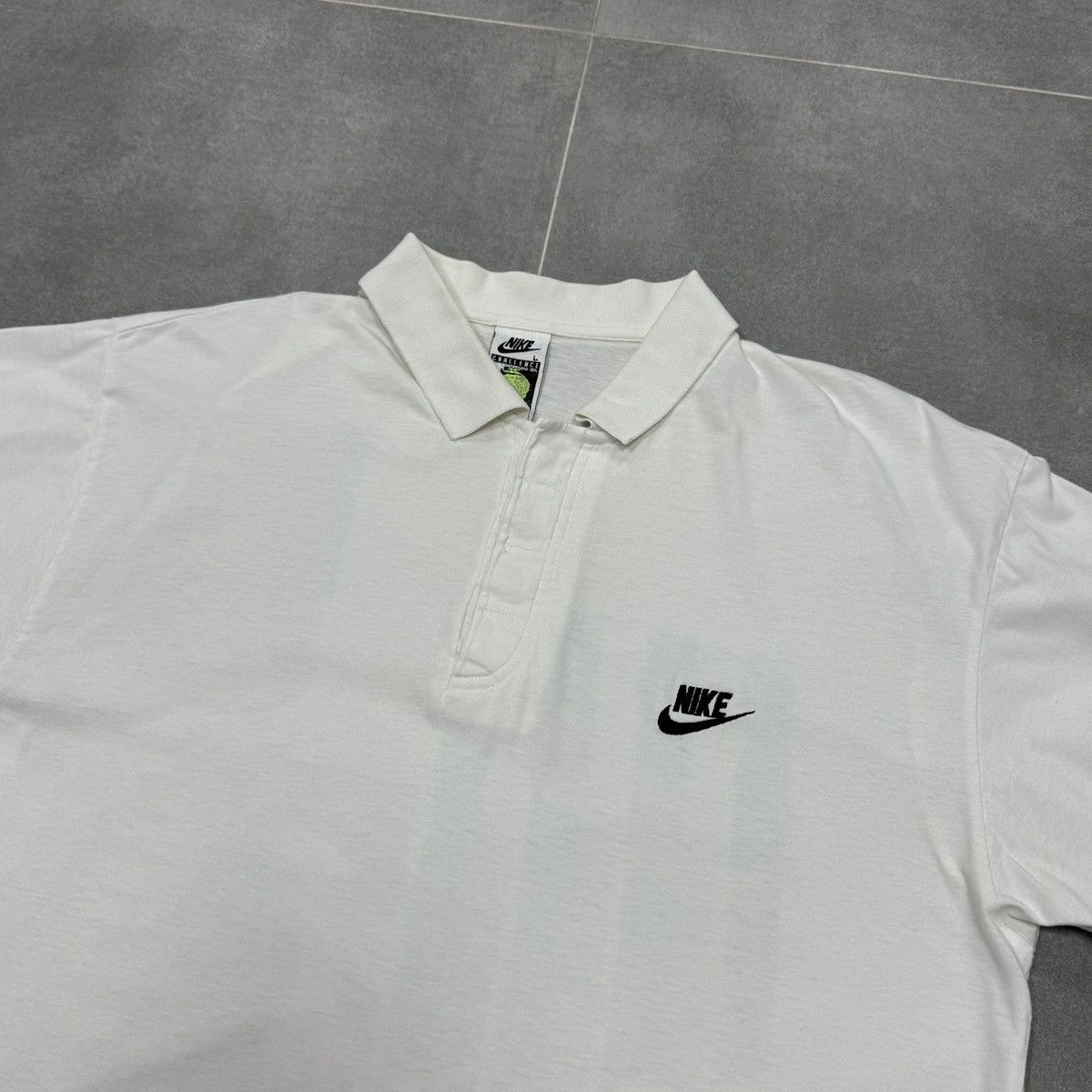 Nike × Vintage Vintage Nike Challenge Court Agassi Tennis Polo Shirt Size L Size US L / EU 52-54 / 3 - 7 Thumbnail