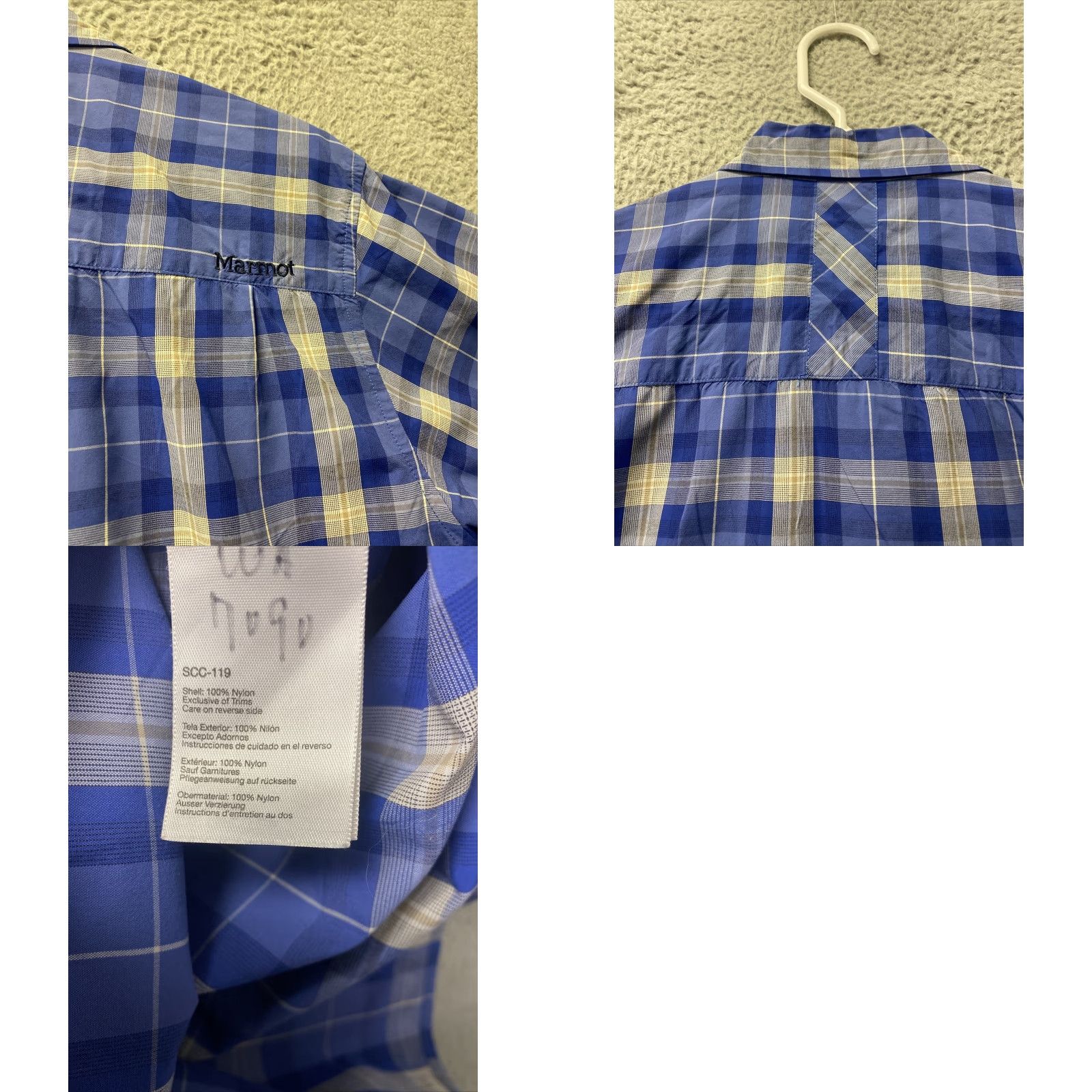 Marmot Marmot Button Shirt Large Short Sleeve Travex Blue Hiking Outdoor 108-10 / Button-Up Short Sleeve Travex Blue Marmot Outdoor Shirt 108-10 Size US L / EU 52-54 / 3 - 8 Thumbnail