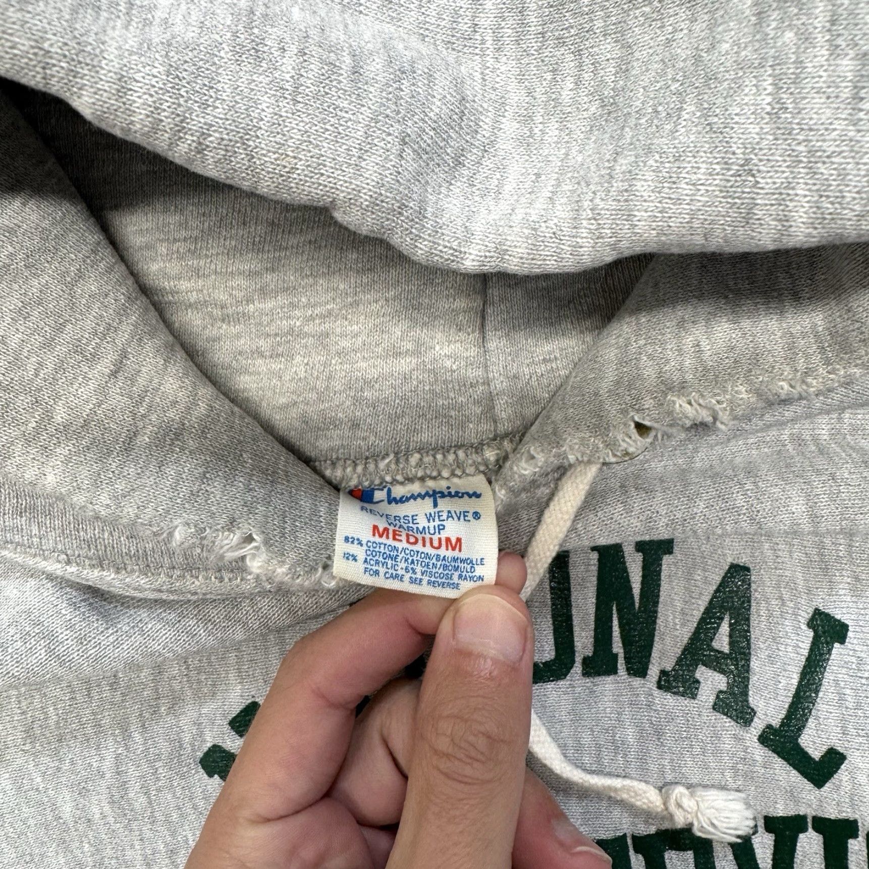 Champion VINTAGE Champion National Park Service Reverse Weave Hoodie Mens M Gray USA Made Size US M / EU 48-50 / 2 - 5 Thumbnail