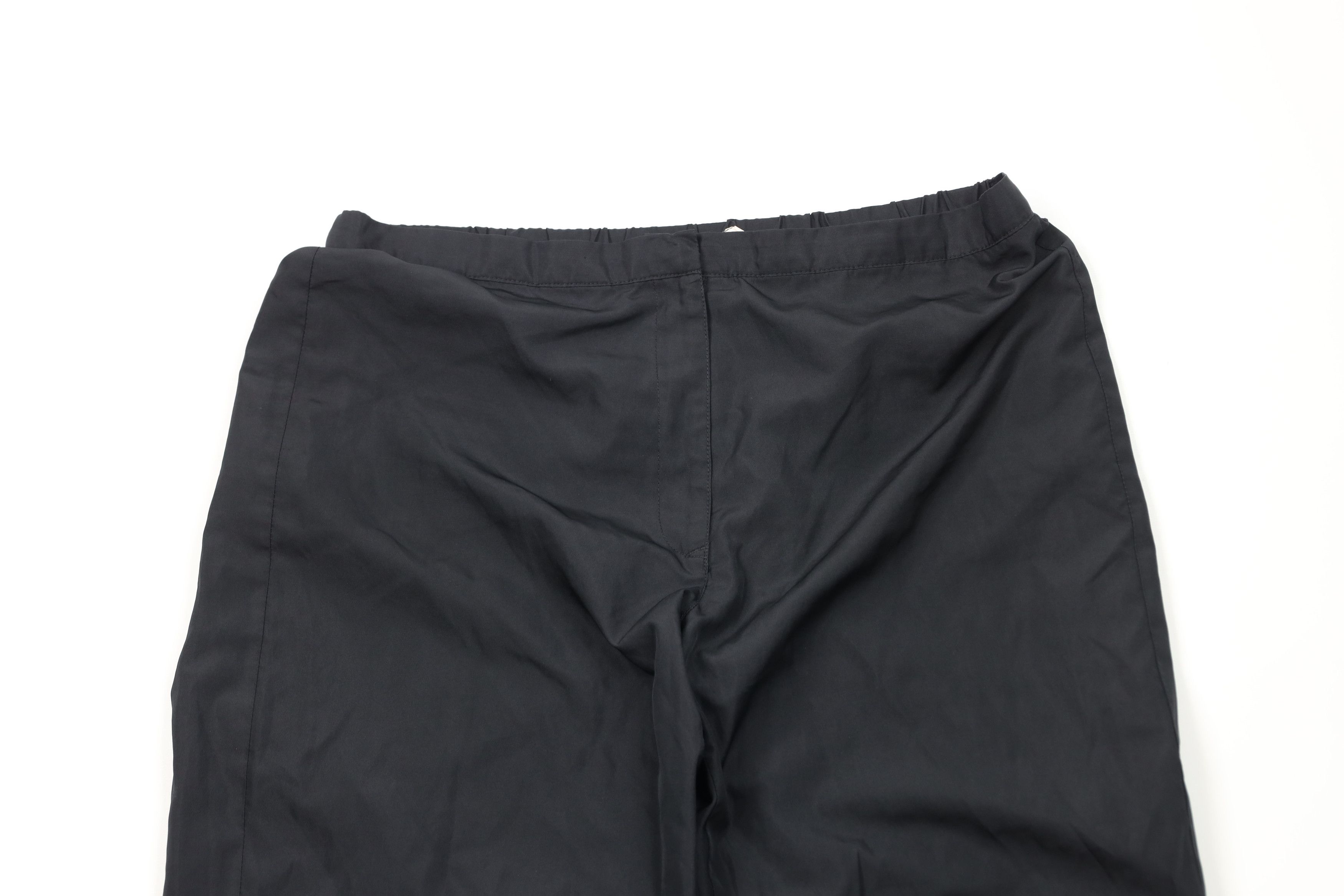 J.Crew Vintage 90s J Crew Gym Wide Leg Windbreaker Pants Black Size US 32 / EU 48 - 2 Thumbnail