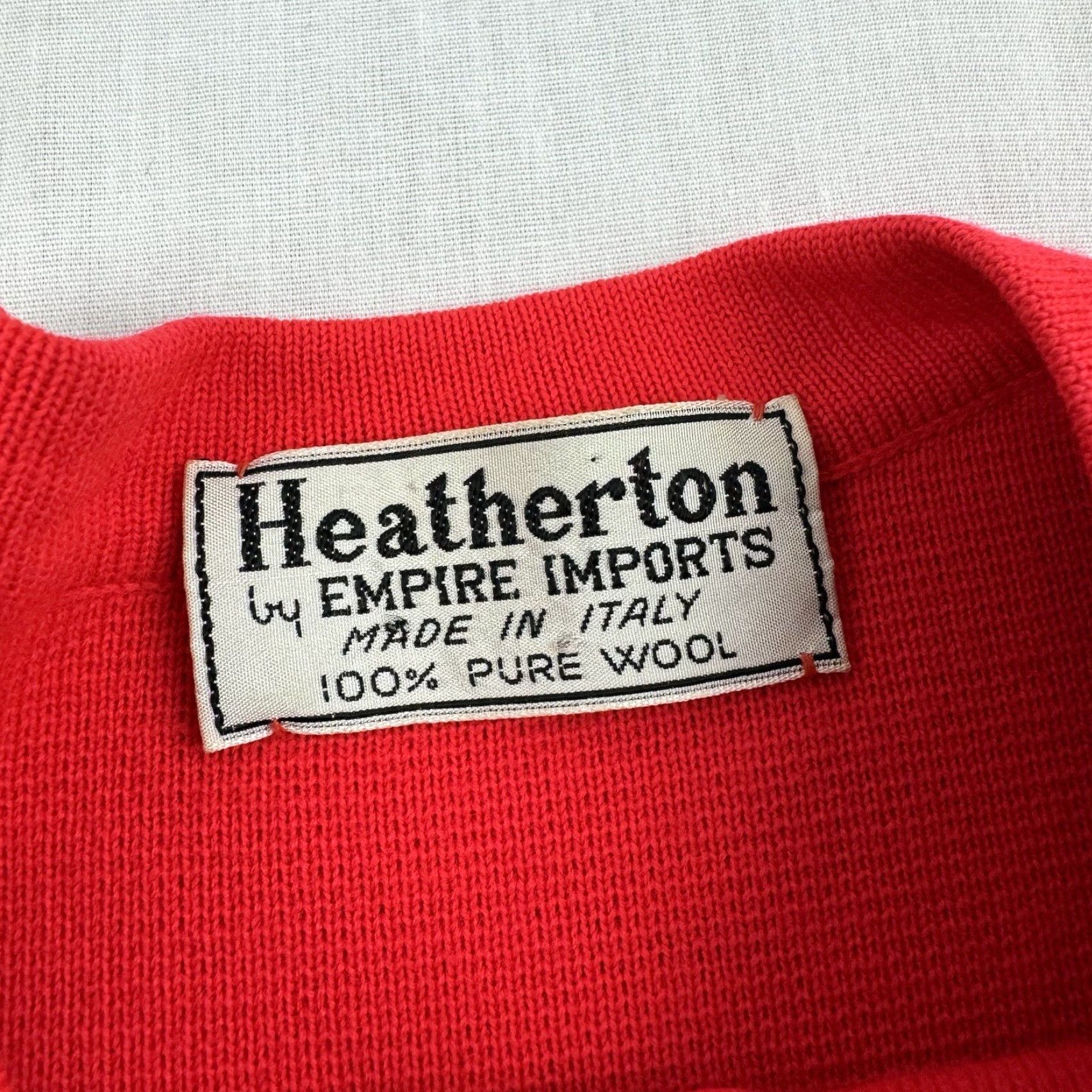 Vintage VINTAGE Heatherton Cardigan Sweater Womens Small Red Wool 80s 90s Italy Brand Heatherton Womens Small Red Wool Cardigan 80s US? Size S / US 4 / IT 40 - 2 Thumbnail