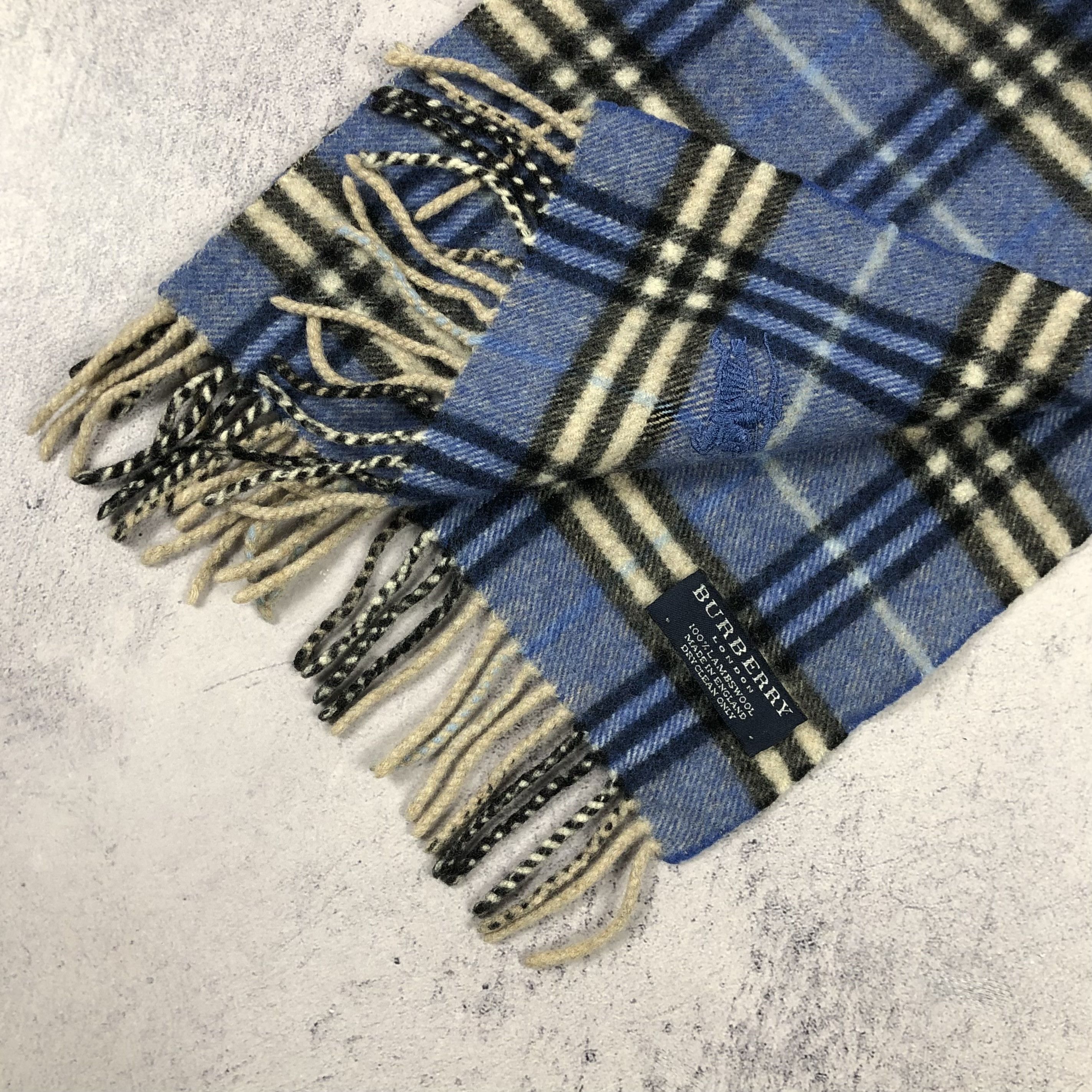 Burberry Vintage Burberry London Scarf Blue Nova Check Size ONE SIZE - 3 Thumbnail