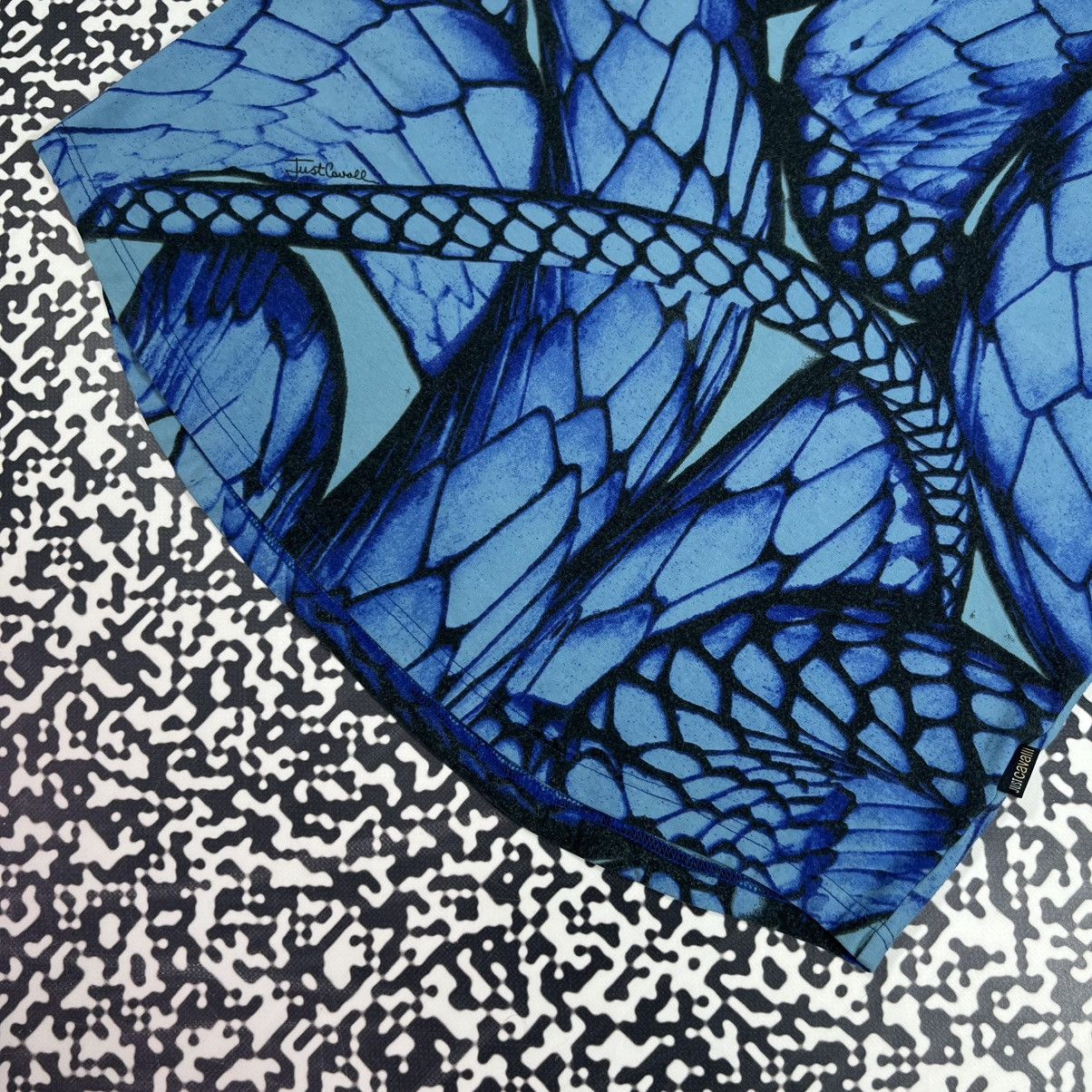 Just Cavalli Vintage Y2K Just Cavalli Abstract Floral Print Luxury Tshirt Size L / US 10 / IT 46 - 8 Thumbnail
