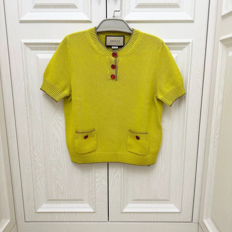 Gucci Gucci Short Sleeve Knit Top-dmc Size US S / EU 44-46 / 1 - 1 Thumbnail