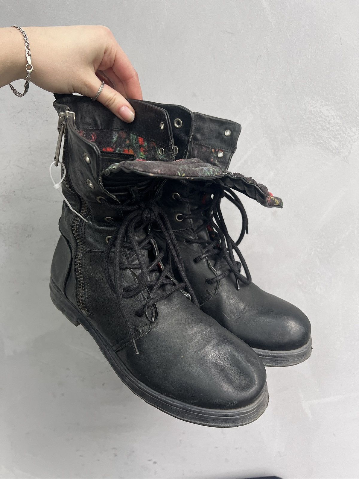 Replay Replay combat black boots avant garde guidi style y2k Size US 8 / EU 41 - 2 Thumbnail