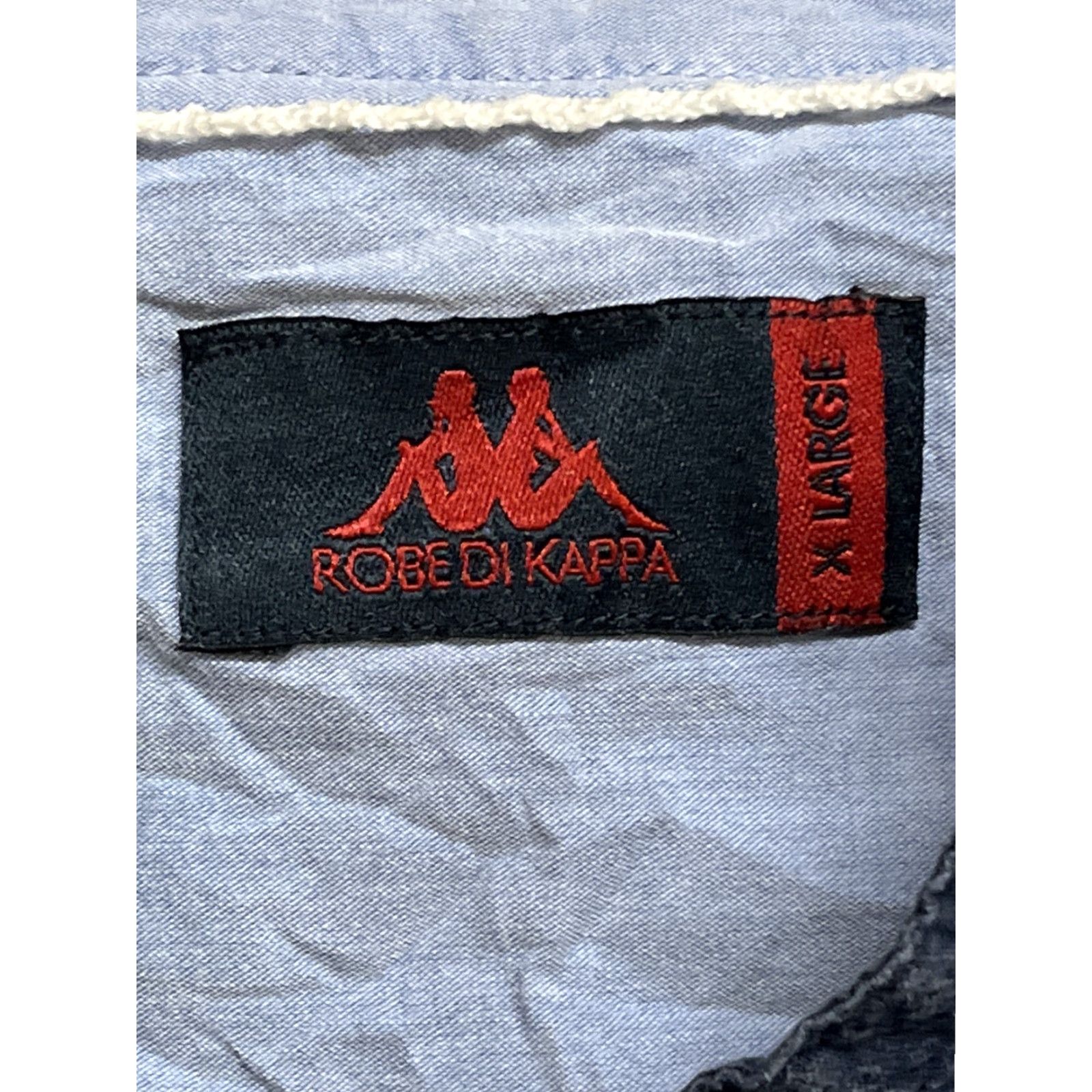 Kappa Robe di Kappa Mens Blue Henley Long Sleeve Shirt XL with Pockets Size US XL / EU 56 / 4 - 3 Thumbnail