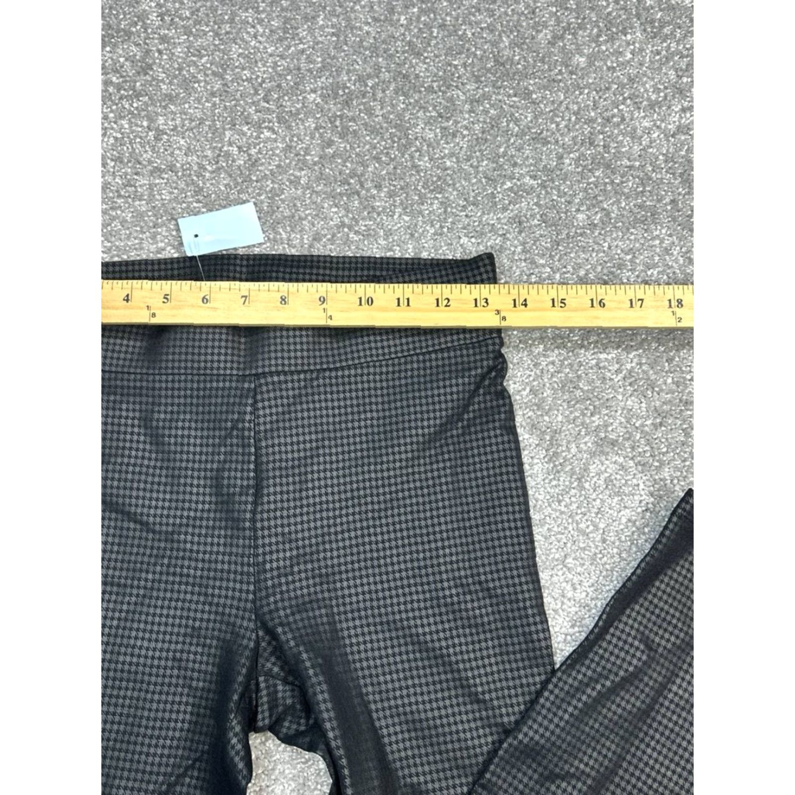 Loft LOFT Leggings Women Small Petite Black Houndstooth Jacquard Stretch Mid Rise New Women Size 28" / US 6 / IT 42 - 6 Thumbnail