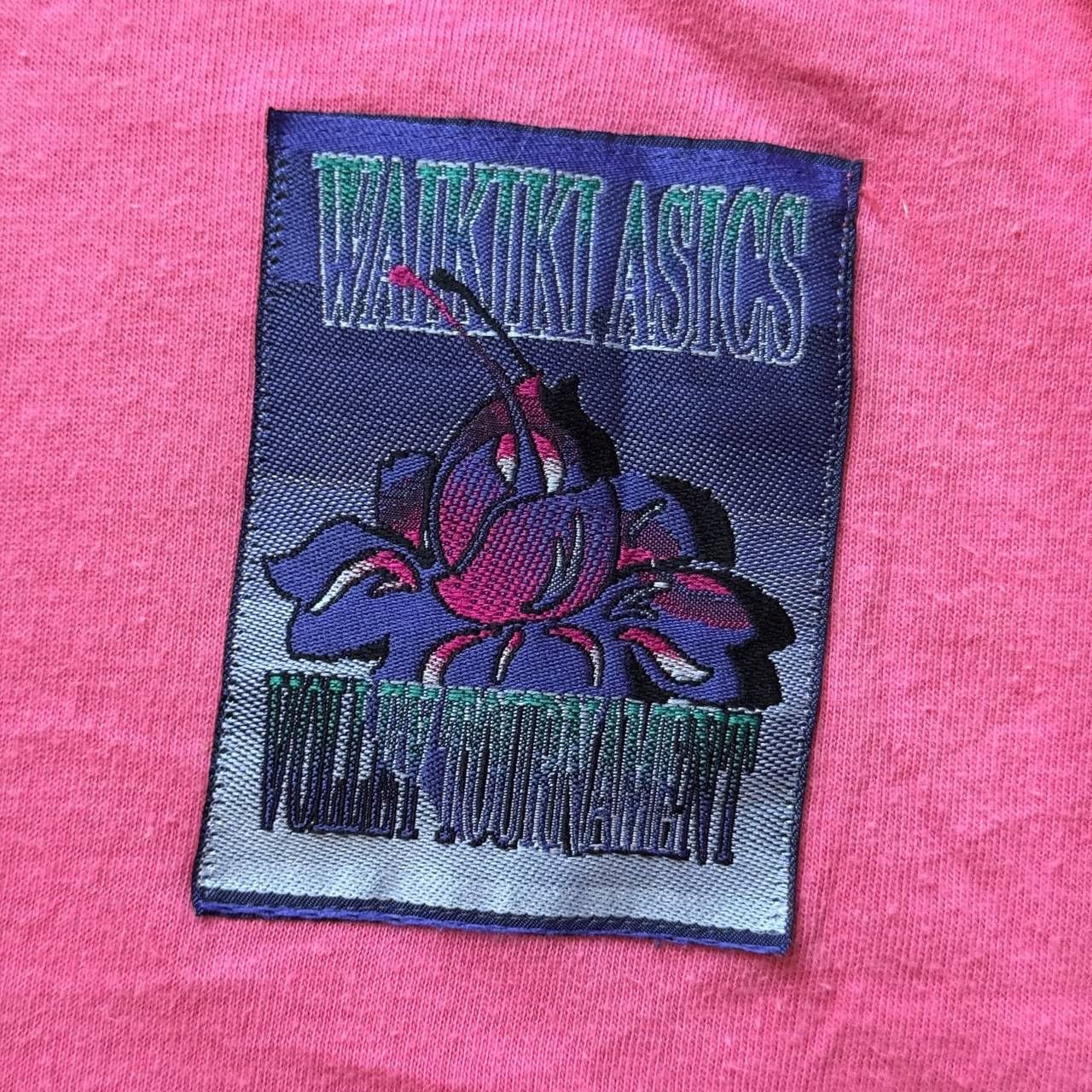 Asics Japanese Sportswear Asics Walkiki Pink Vintage Tee Size US XXL / EU 58 / 5 - 4 Thumbnail