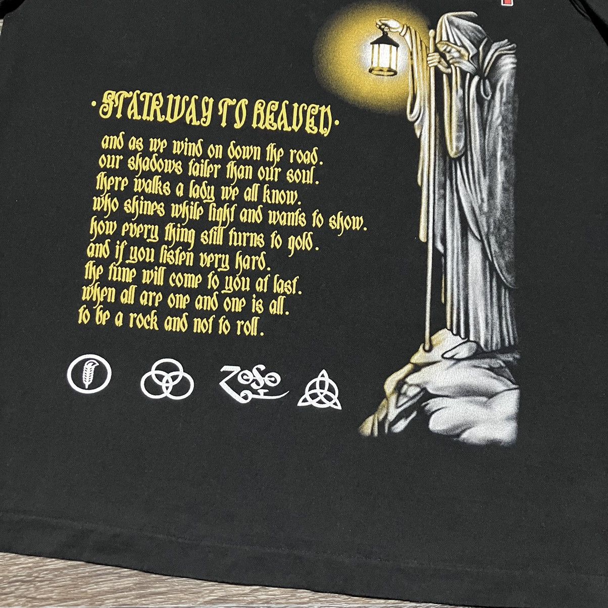 Band Tees LED ZEPPELIN Stairway To Heaven Single Stitch Heavy T-shirt Size US S / EU 44-46 / 1 - 4 Thumbnail