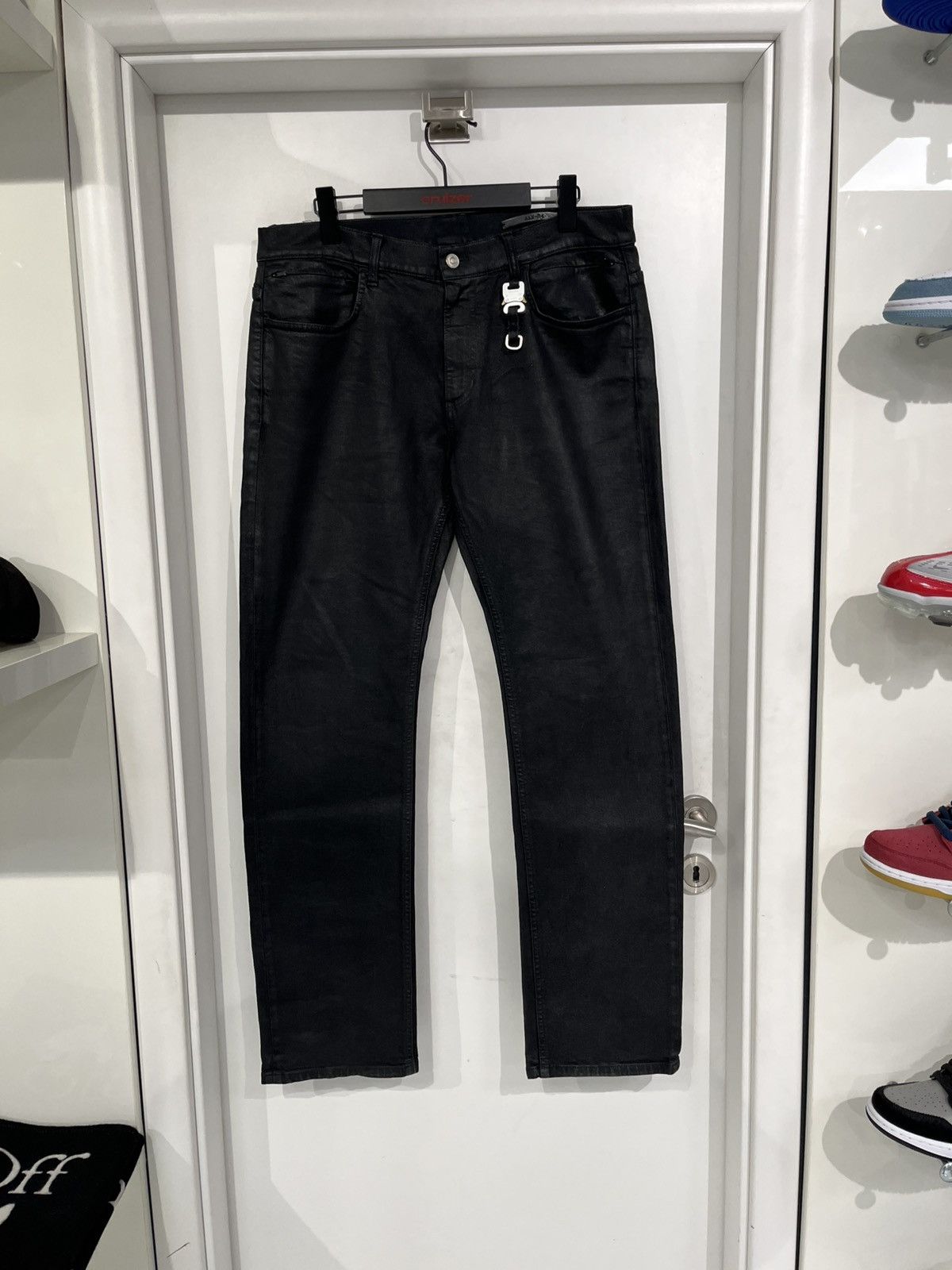 1017 ALYX 9SM 1017 ALYX 9SM Waxed Pants Black Size US 34 / EU 50 - 1 Thumbnail