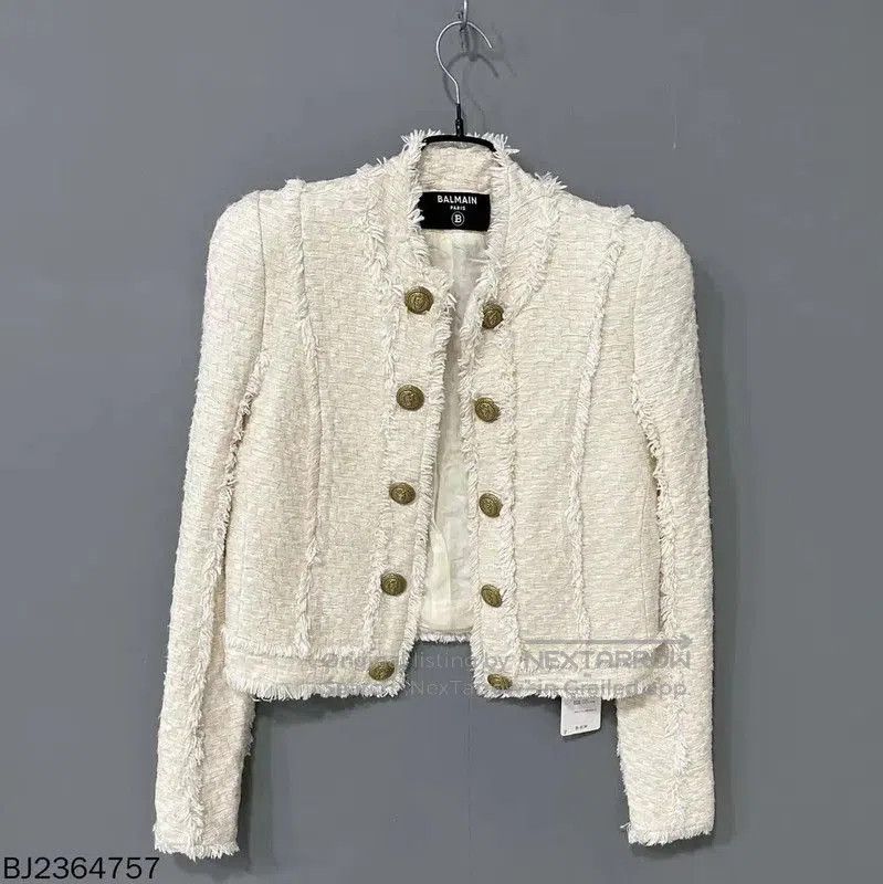 Balmain Balmain White Women's Jacket . Size XXS / US 00 / IT 34 - 1 Thumbnail