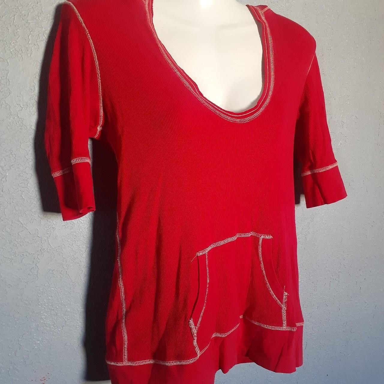 Victoria's Secret Victoria's Secret Tee Shop Red Hoodie Top size Large Size L / US 10 / IT 46 - 2 Thumbnail