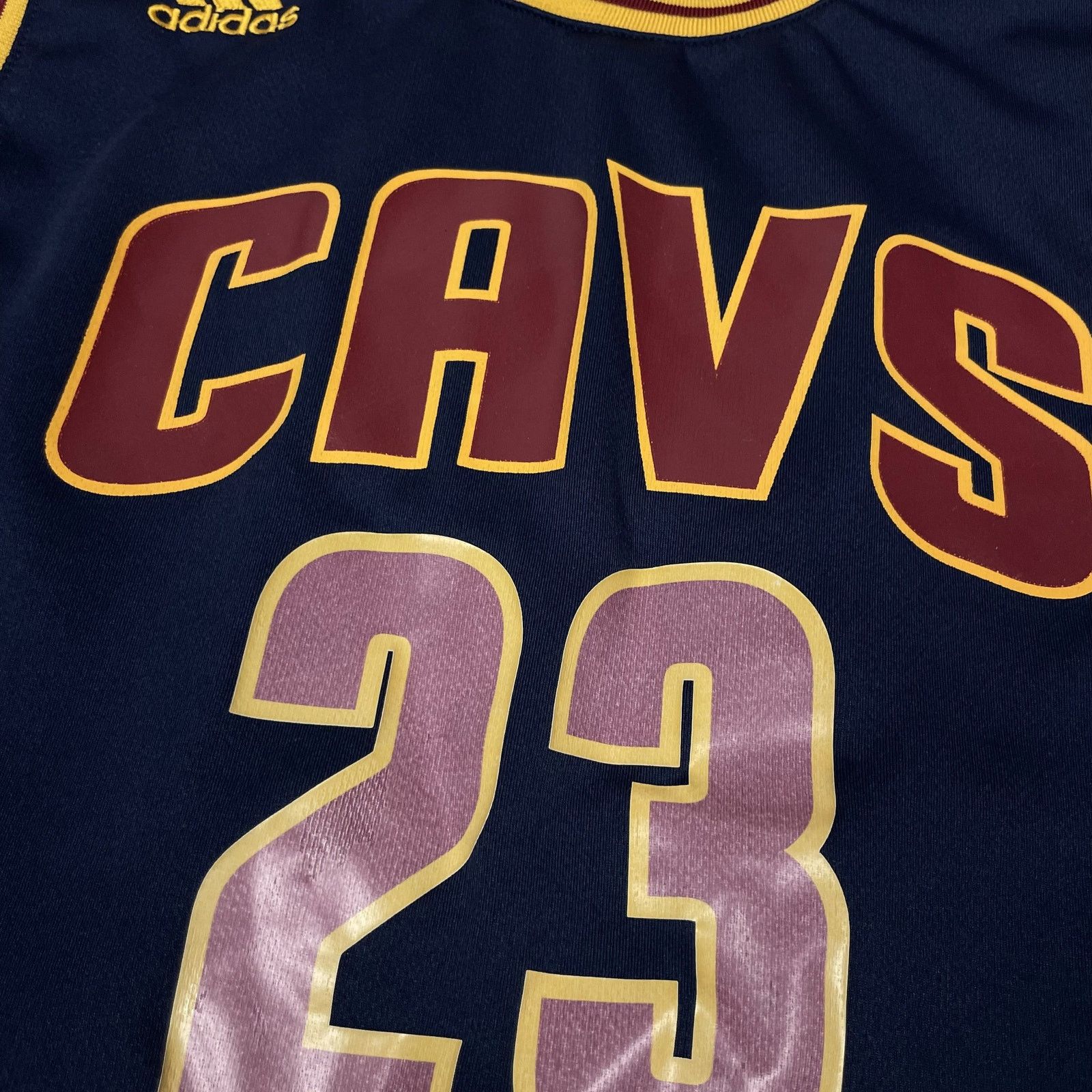 Adidas Adidas Youth Navy Blue Pullover Cavs James NBA Jersey Large Size US L / EU 52-54 / 3 - 2 Thumbnail