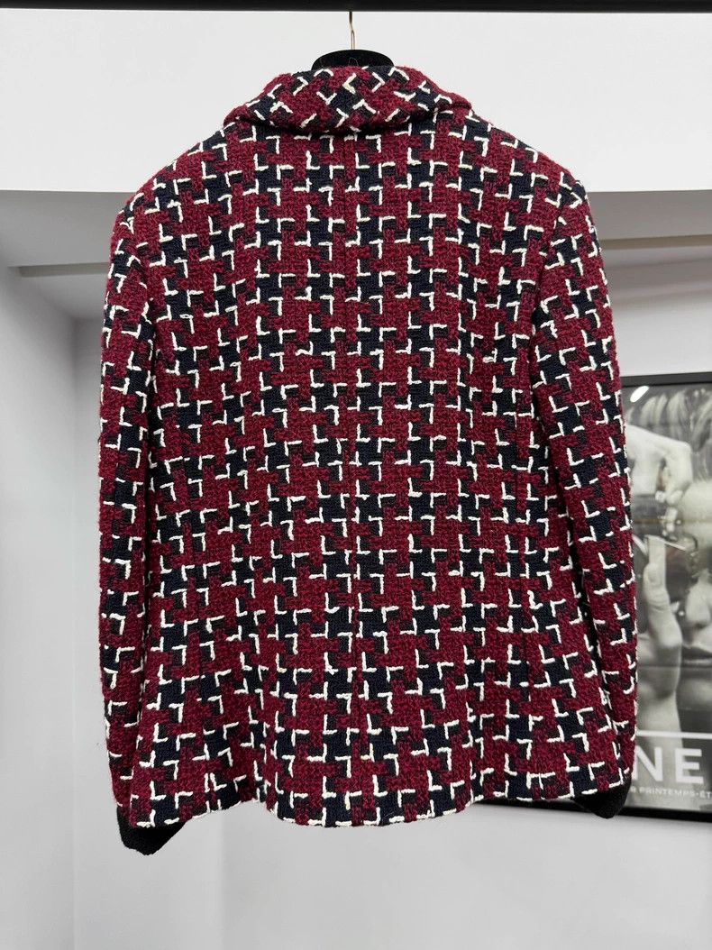 Chanel Chanel Casino series red and black plaid jacket Size XXS / US 00 / IT 34 - 3 Thumbnail