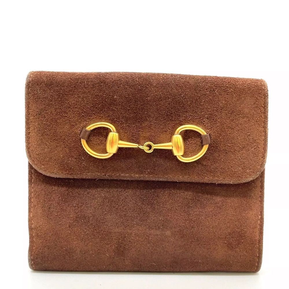 Gucci Authentic Gucci Horsebit Suede Bi-fold Wallet & 6 Key Holde Size ONE SIZE - 4 Thumbnail