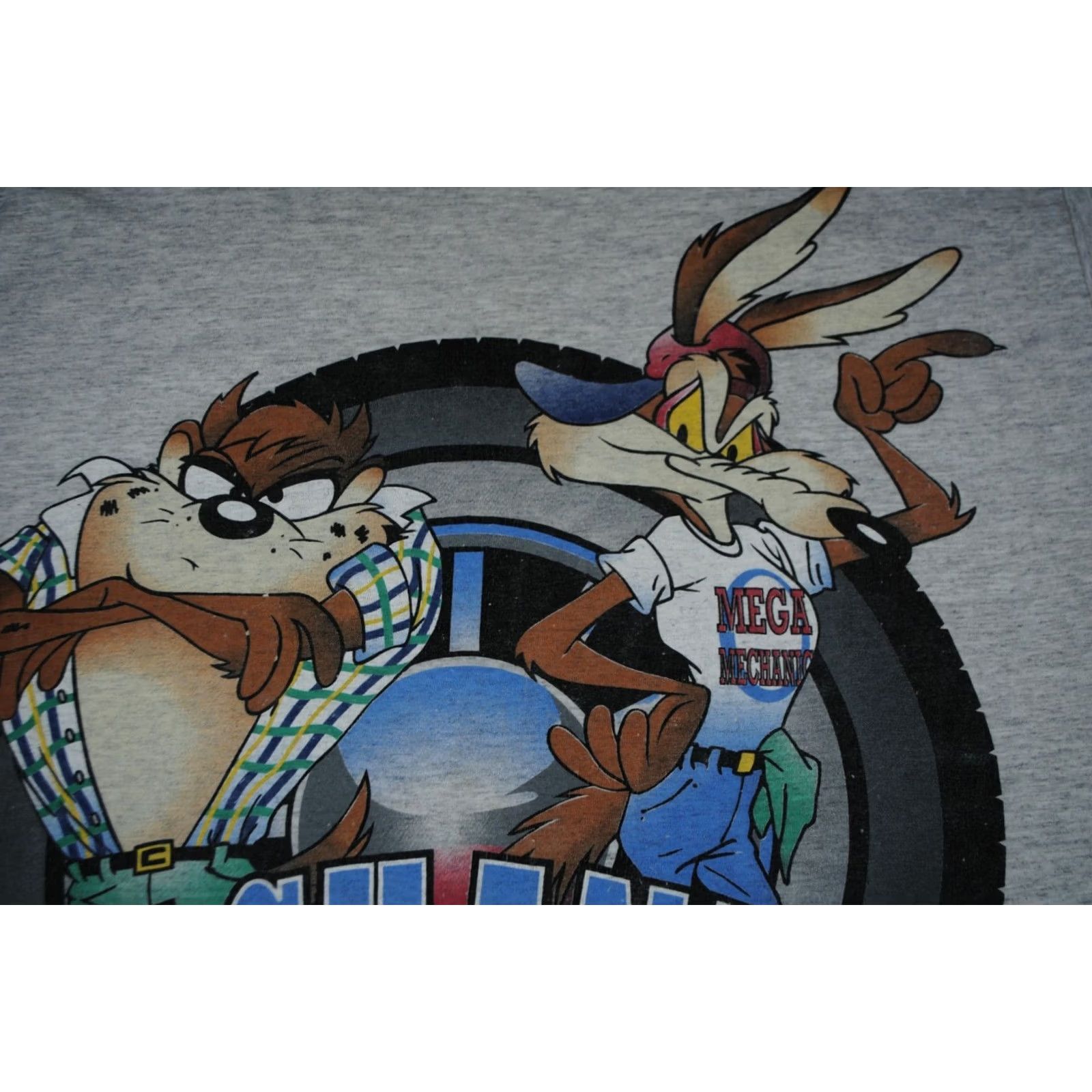 Vintage VINTAGE LOONEY TUNES WARNER BROS. HOT RODS MECHANICS COTTON SIZE MENS XL T-SHIRT gray 1996 Size US XL / EU 56 / 4 - 6 Thumbnail