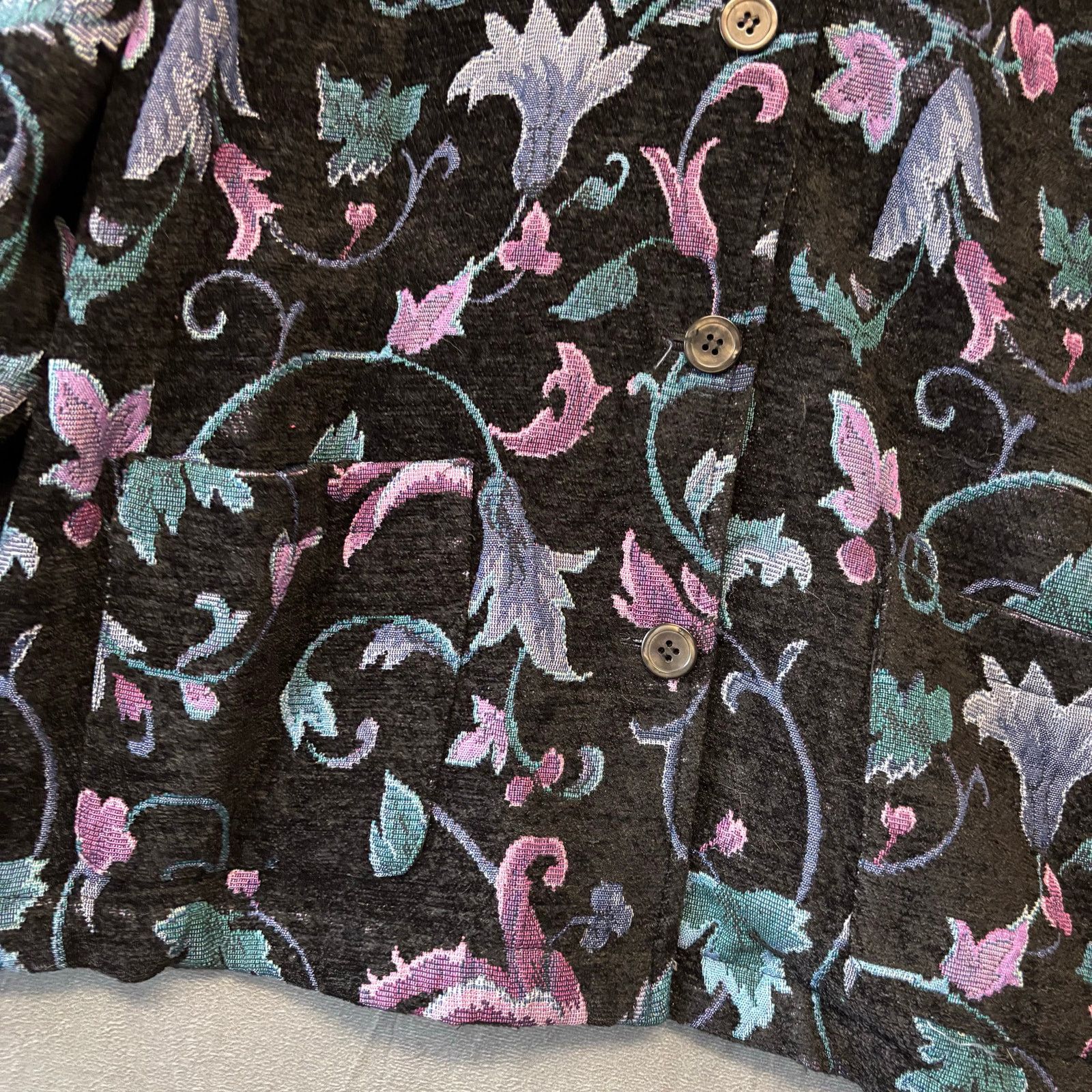 Other Appleseed's Tapestry Blazer Sz 12 Damask Floral Granny Size XL / US 12-14 / IT 48-50 - 5 Thumbnail