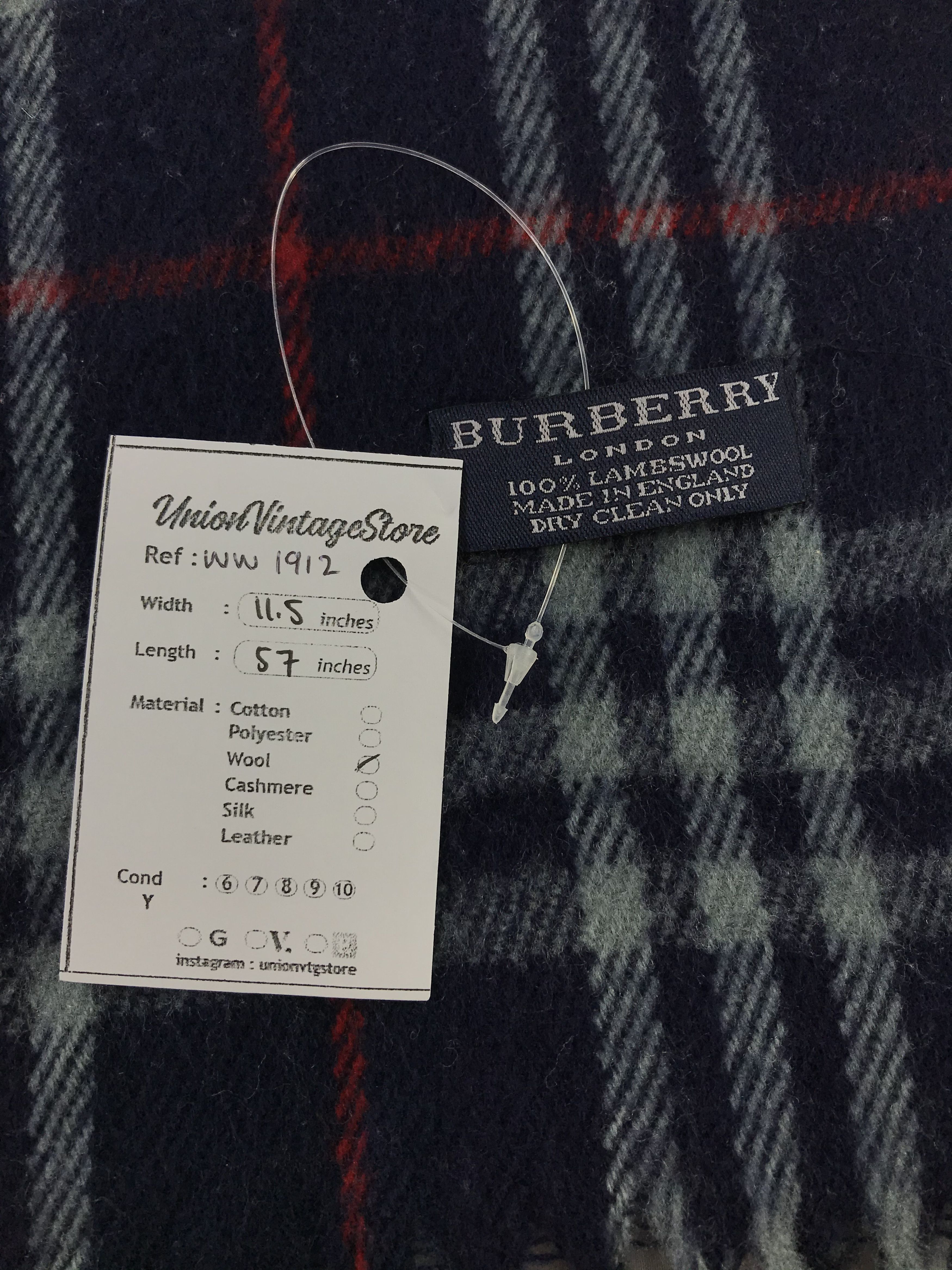 Burberry × Vintage Burberry Scarf / Muffler / Neckwear - WW1912 Size ONE SIZE - 4 Thumbnail