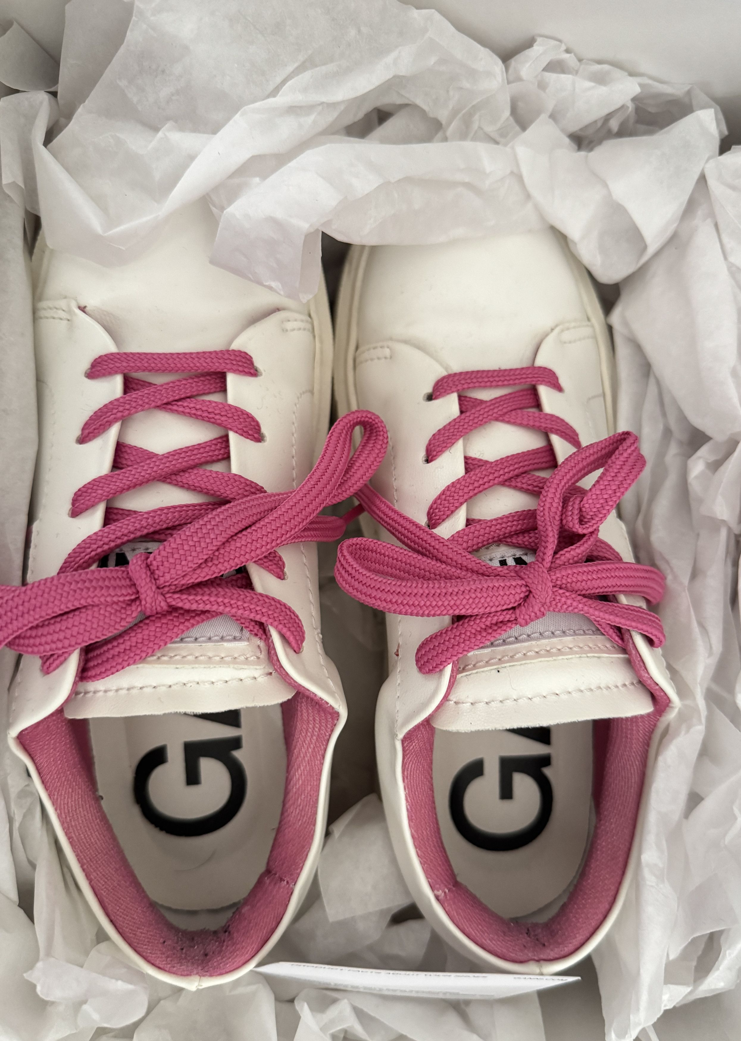 Ganni GANNI White & Pink Sporty Mix Cupsole Sneakers Size US 6 / IT 36 - 1 Thumbnail