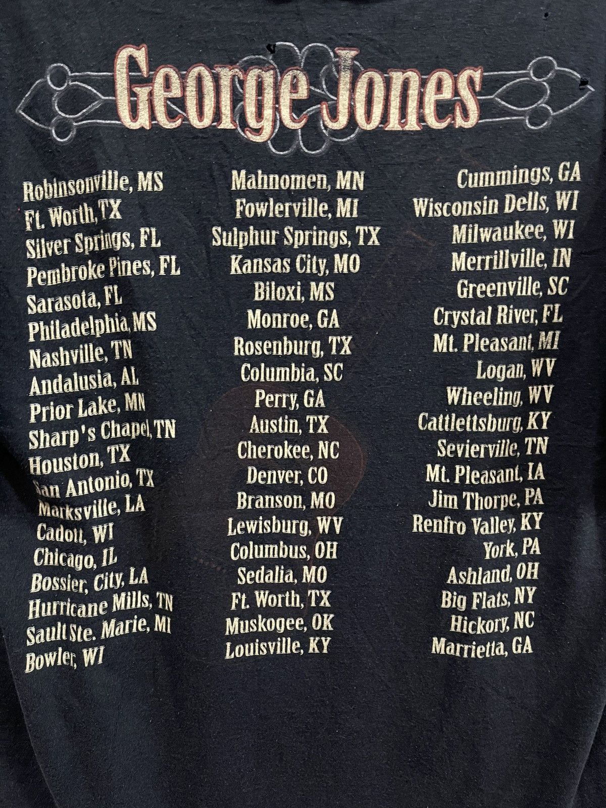 Vintage Vintage George Jones " I Lived To Tell It All Tour "🔥🔥🔥 Size US XL / EU 56 / 4 - 9 Thumbnail