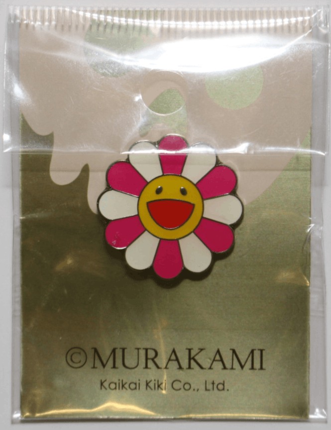 Takashi Murakami Takashi Murakami White Pink Flower Enamel Pin Brooch TMKK Size ONE SIZE - 1 Thumbnail