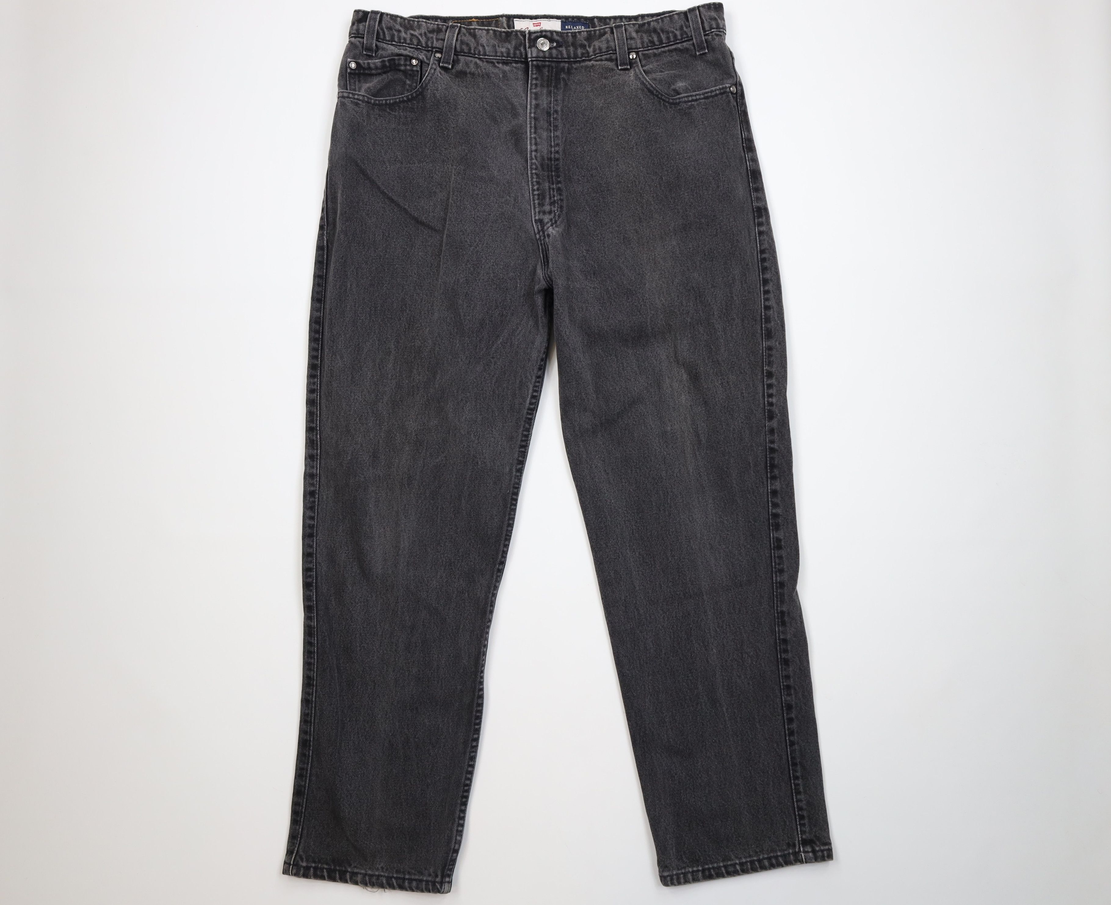 Levi's Vintage 90s Levis 540 Relaxed Fit Denim Jeans Black USA Size US 38 / EU 54 - 1 Thumbnail