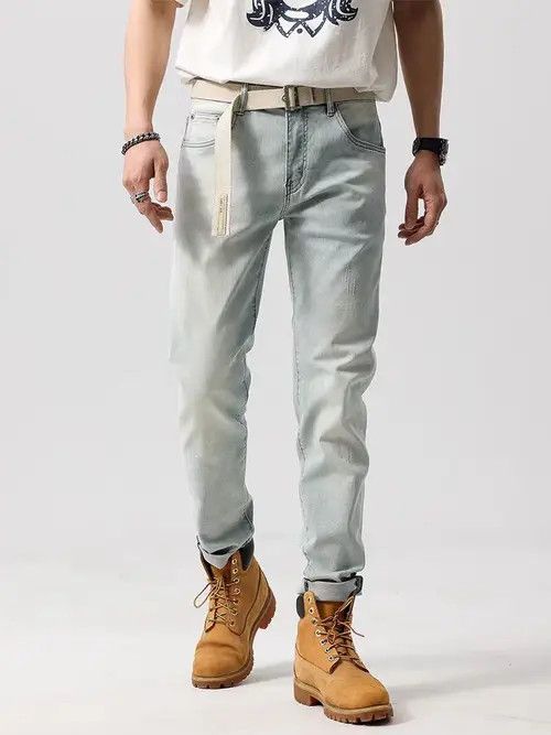 VIBE Vintage high street washed and faded casual jeans Size US 32 / EU 48 - 2 Thumbnail