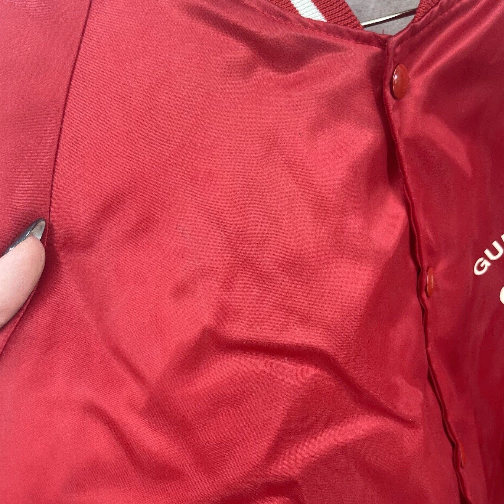 Vintage VINTAGE Hartwell Jacket Mens XL Bomber 80s Red Satin Nylon Sn Size US XL / EU 56 / 4 - 5 Thumbnail