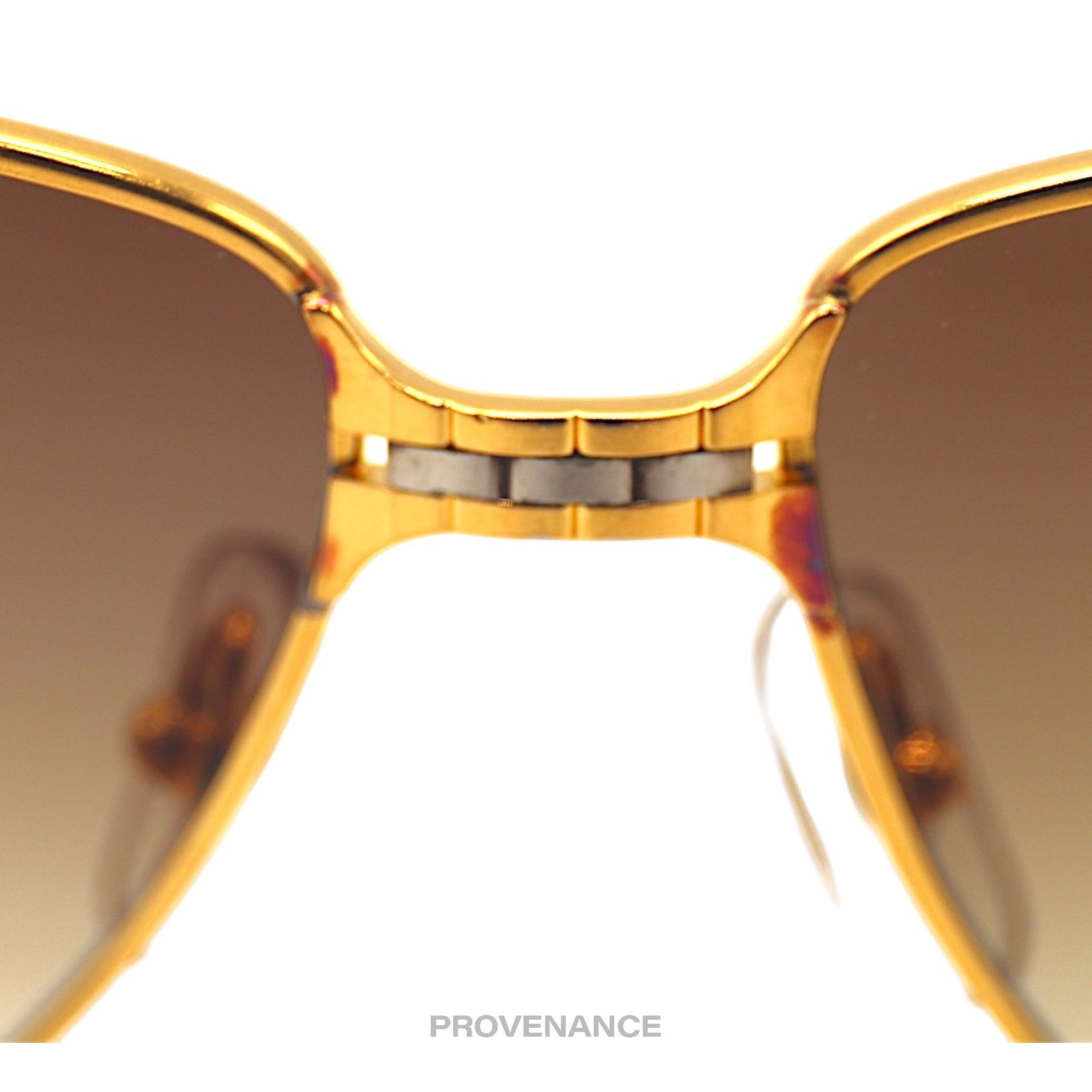 Cartier 🔴 Cartier Panthere MM Sunglasses - Gold Brown 56 Size ONE SIZE - 8 Thumbnail