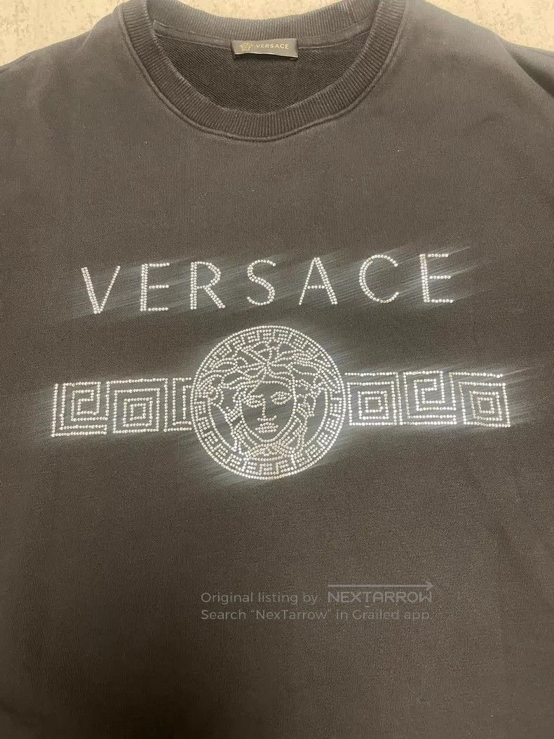 Versace Versace logo diamond sweatshirt Size US XL / EU 56 / 4 - 2 Thumbnail