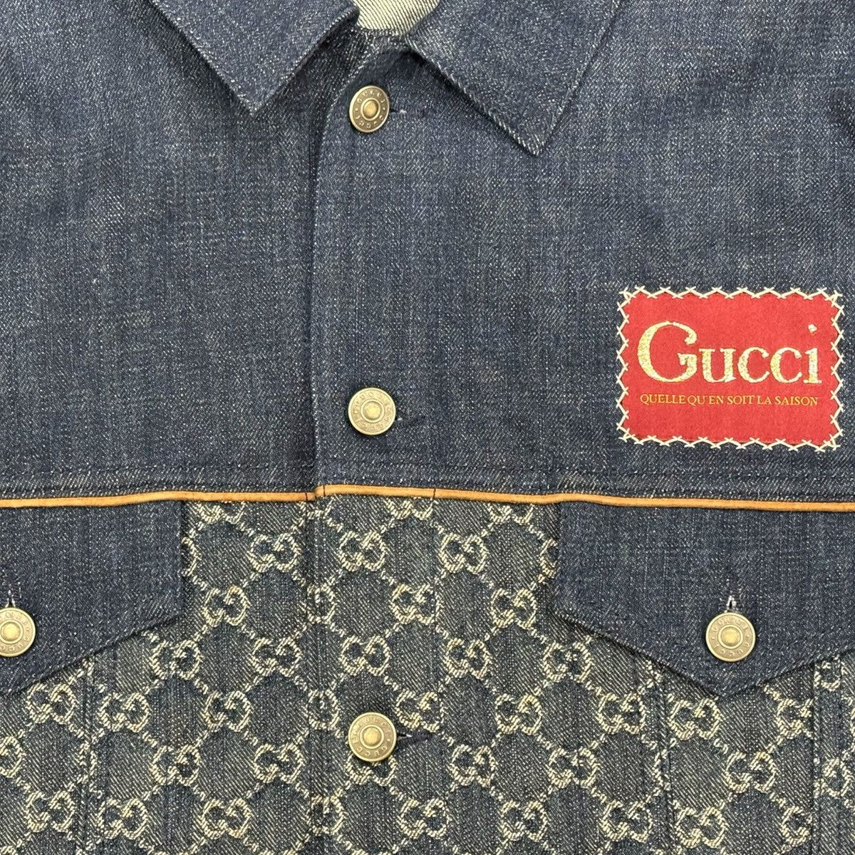 Gucci Brand New Gucci Denim full print jacket Size US M / EU 48-50 / 2 - 6 Thumbnail