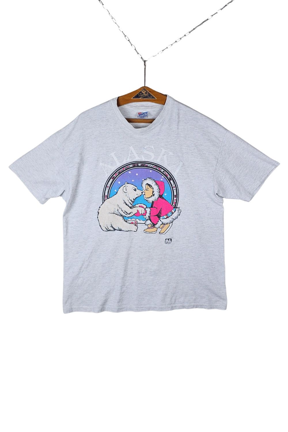 Hanes 1990 Alaska Polar Bear Tee - Hanes Beefy-T / XL Size US L / EU 52-54 / 3 - 1 Thumbnail