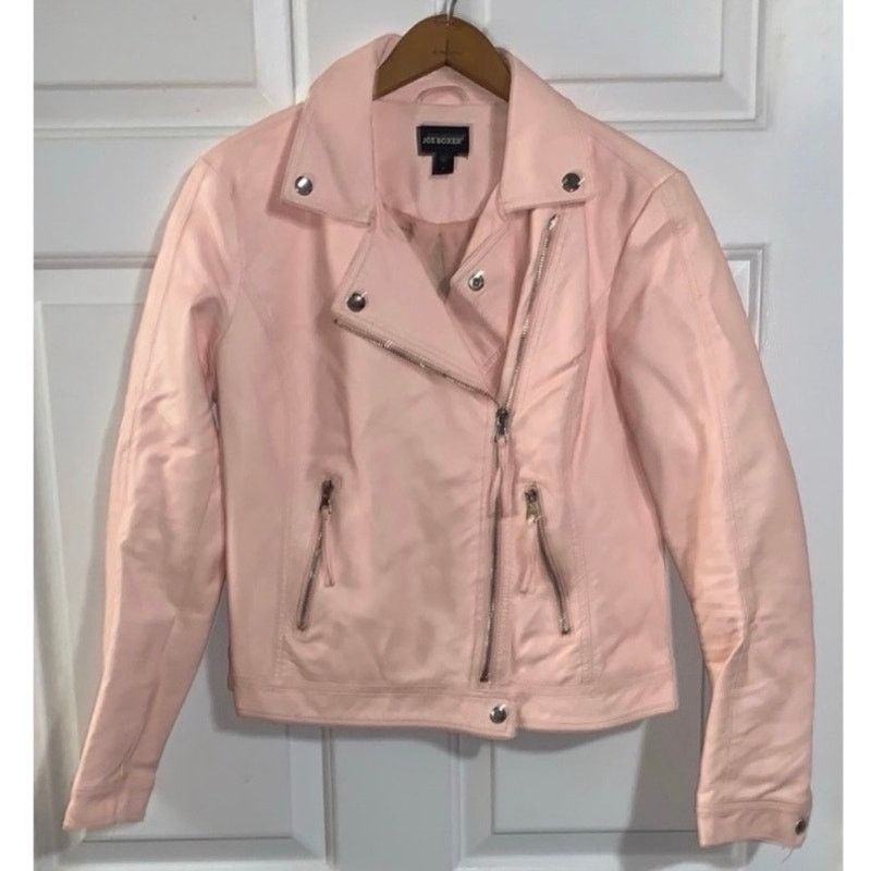 Joe Boxer JOE BOXER Pink Faux Leather Moto Jacket M Size M / US 6-8 / IT 42-44 - 9 Thumbnail