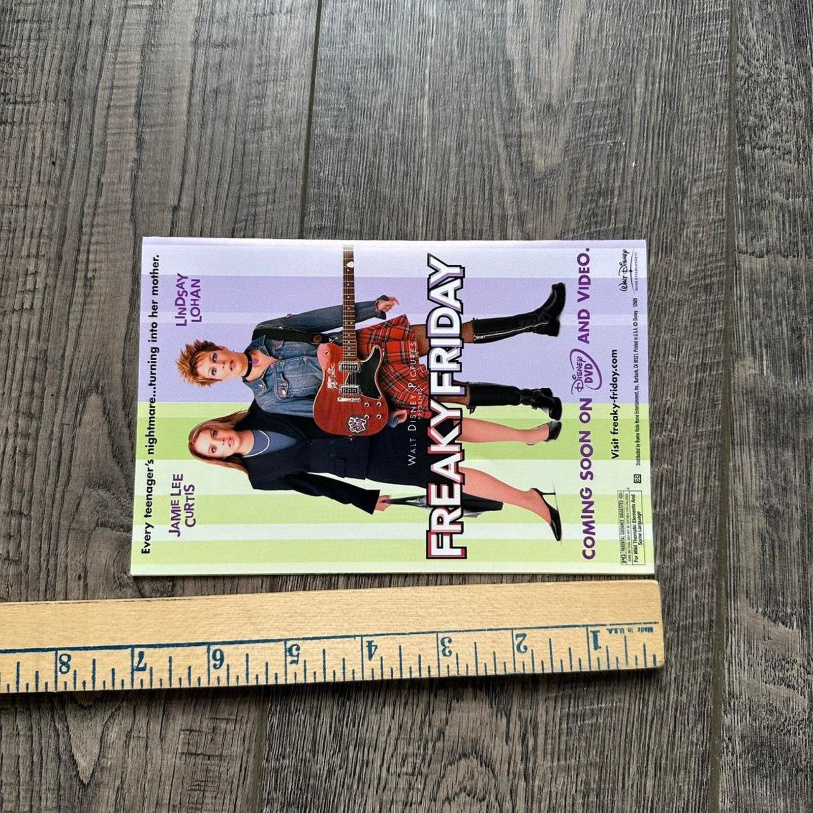 Vintage Vintage 00s Freaky Friday Mini Movie Promo Poster Size ONE SIZE - 4 Thumbnail