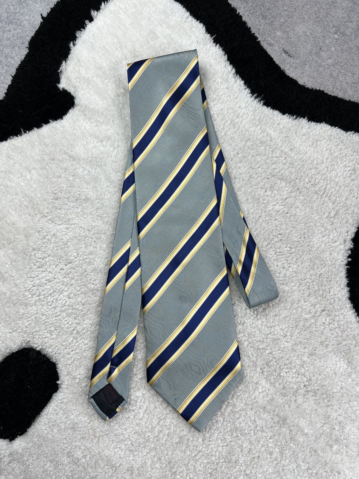 Etro Vintage Etro Italy Silk Geometric Blue Luxury Tie Size ONE SIZE - 1 Thumbnail