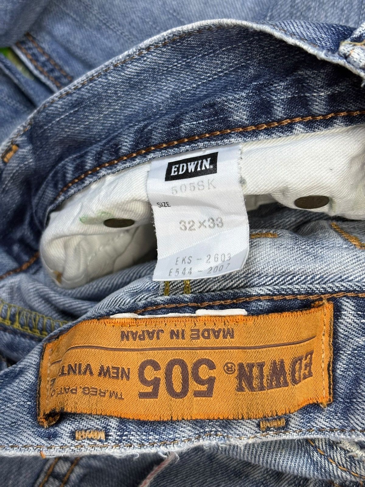 Edwin × Japanese Brand Vintage Japanese Edwin Selvage Buckle Back Slim Jeans Size US 32 / EU 48 - 11 Thumbnail