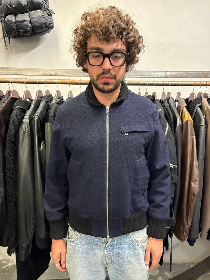 Acne Studios × Vintage AW2007 Acne Studios Wool Navy Bomber Size US M / EU 48-50 / 2 - 2 Thumbnail