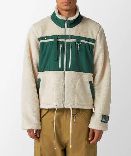 Reese Cooper BNWT Reese Cooper Fleece Jacket - Small - Green / Ivory Size US S / EU 44-46 / 1 - 1 Thumbnail