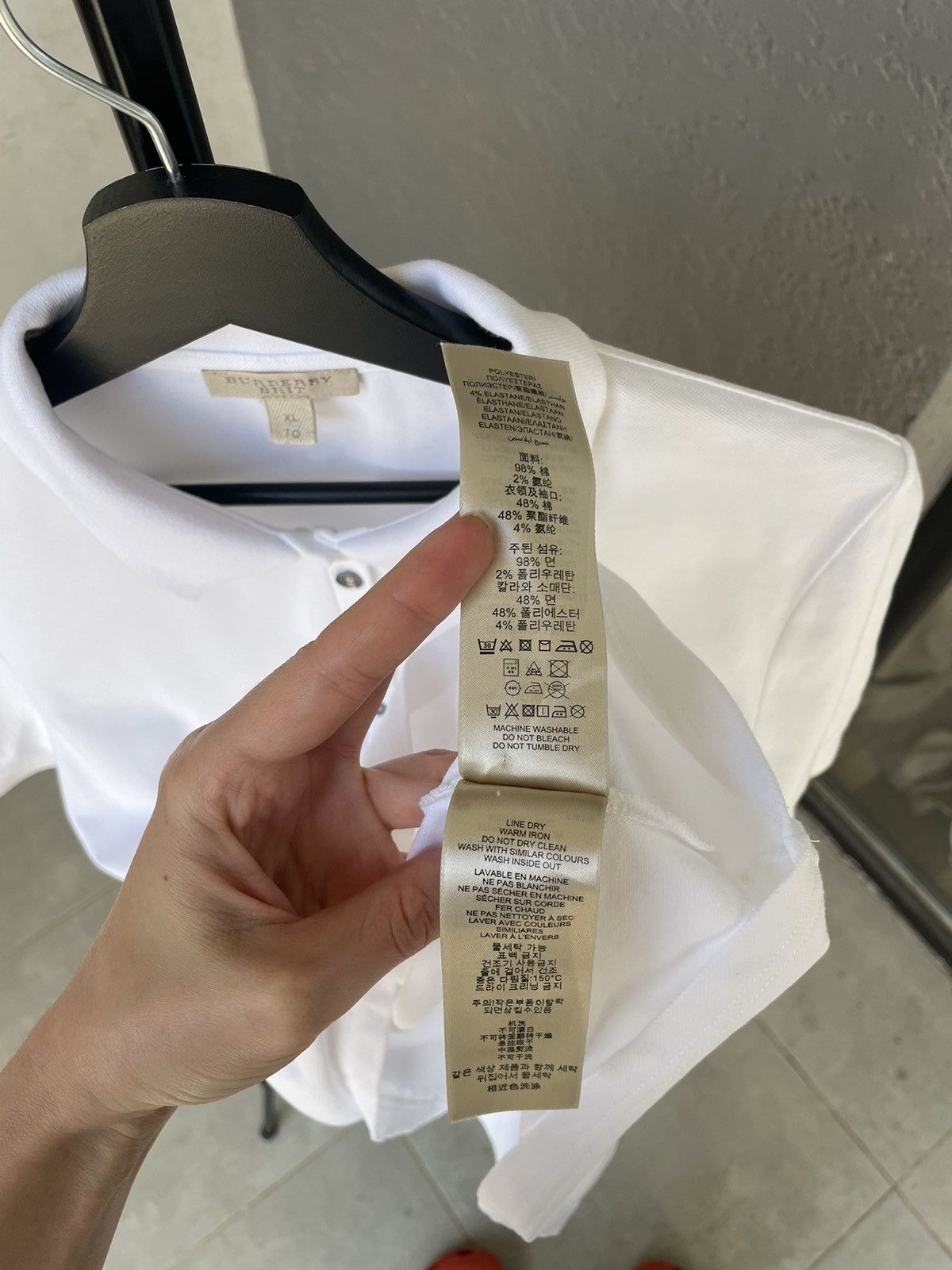 Burberry Burberry Polo Nova Check Details T-Shirt Size XL / US 12-14 / IT 48-50 - 10 Thumbnail
